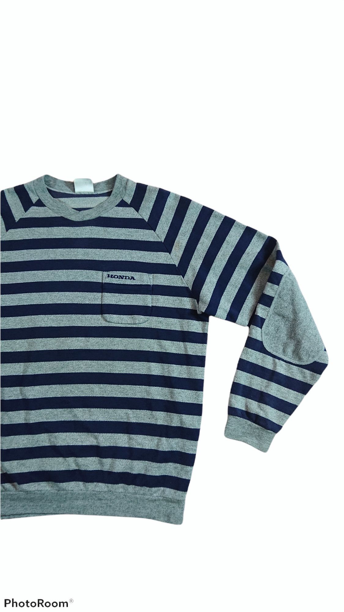 Honda × Japanese Brand Vintage 90s Honda Stripes Sweatshirt Size US L / EU 52-54 / 3 - 3 Thumbnail