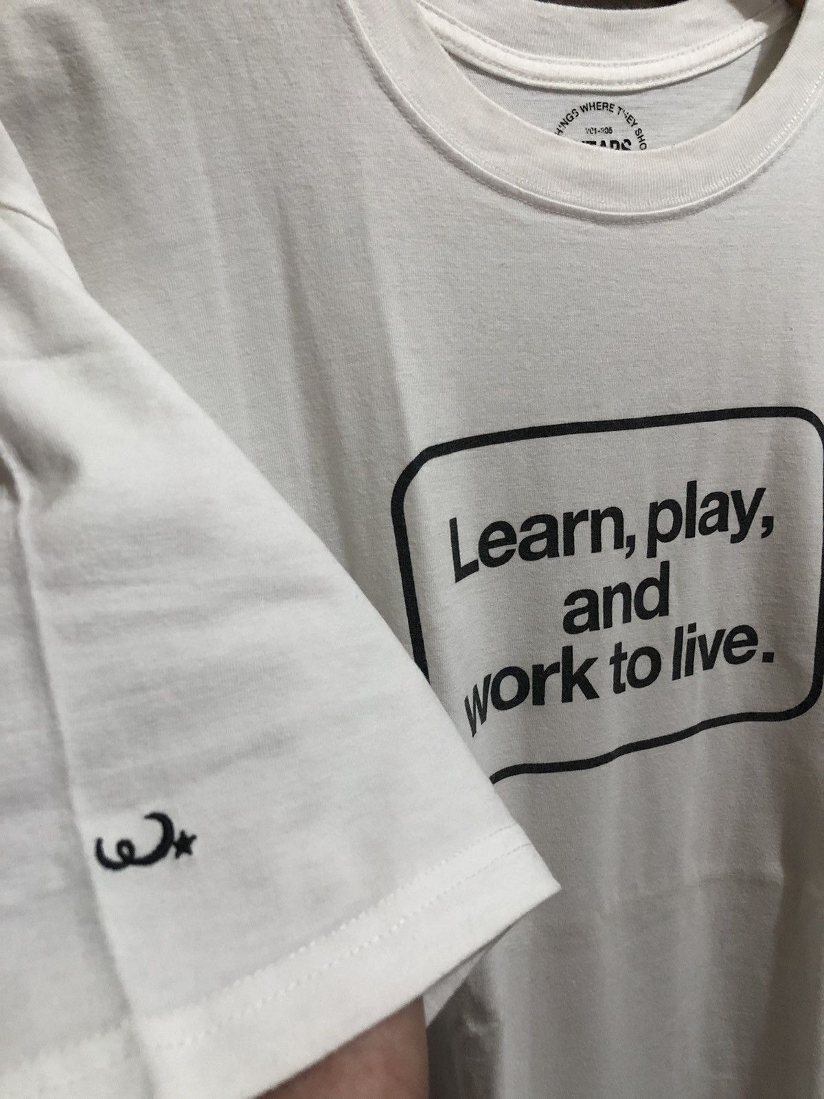 Wtaps WTAPS Learn Play and Work To Live Tee Size US L / EU 52-54 / 3 - 8 Thumbnail