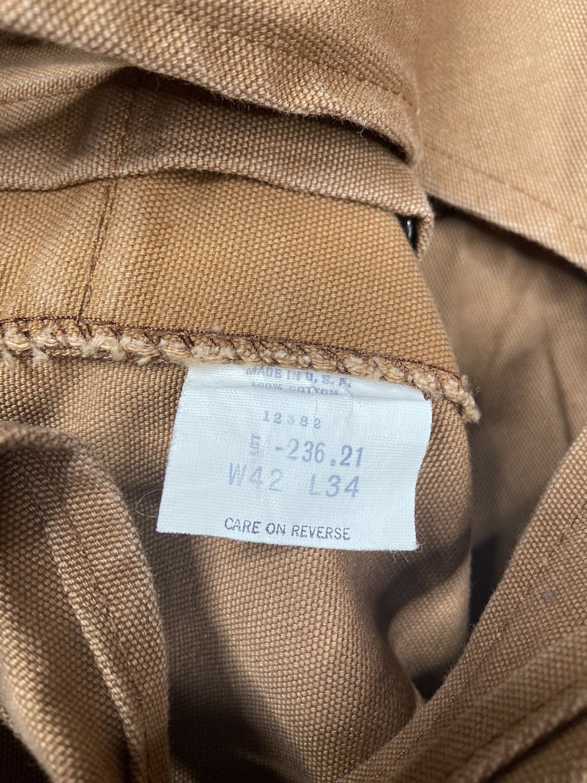 Vintage Crazy Vintage Double Knee Sun Faded Canvas Overalls Work Size US 42 / EU 58 - 6 Thumbnail