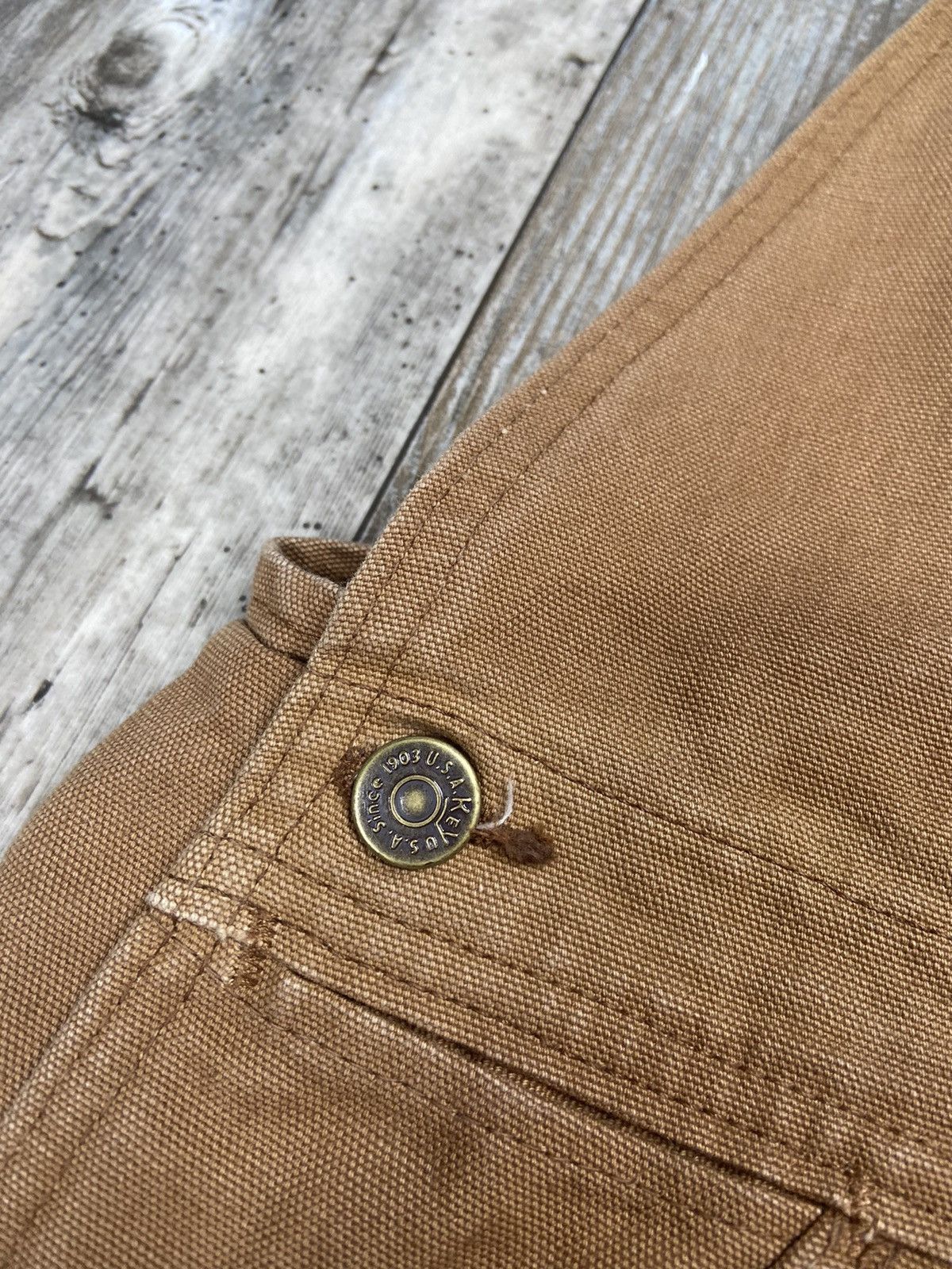 Vintage Crazy Vintage Double Knee Sun Faded Canvas Overalls Work Size US 42 / EU 58 - 3 Thumbnail