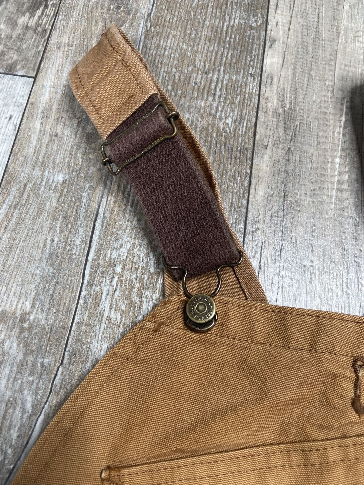 Vintage Crazy Vintage Double Knee Sun Faded Canvas Overalls Work Size US 42 / EU 58 - 4 Thumbnail