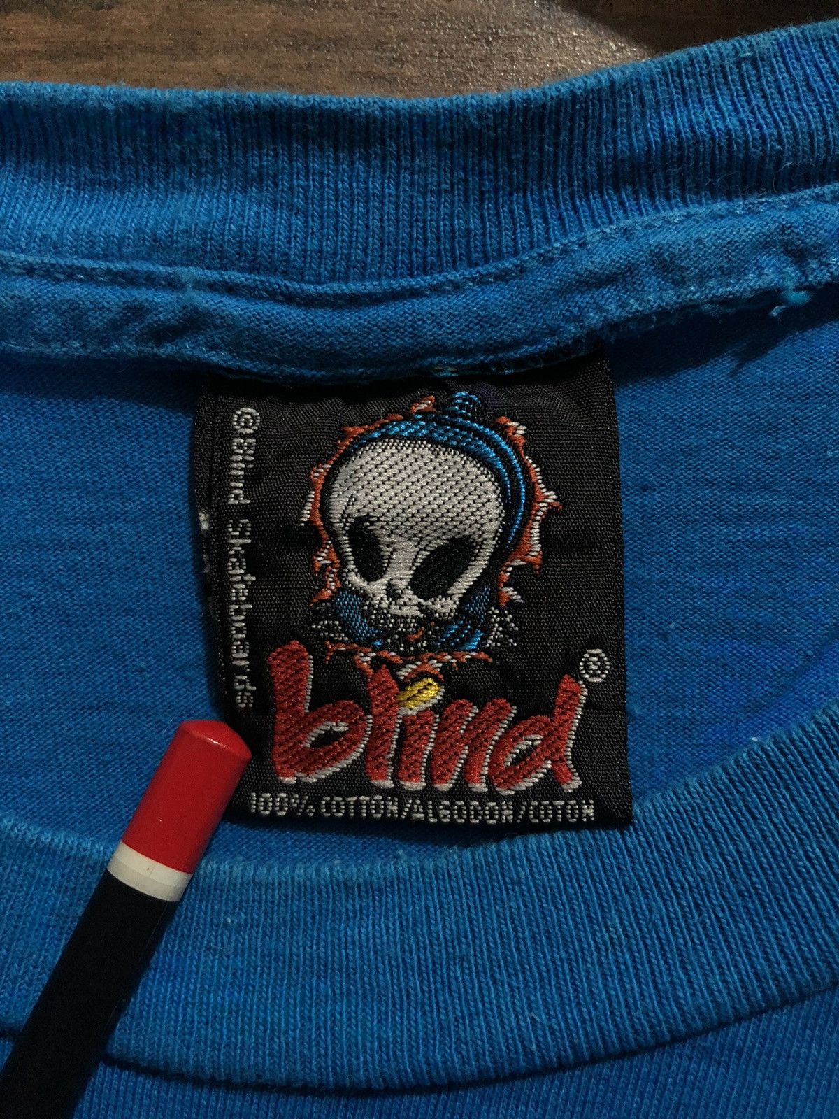 Hook-Ups × Powell Peralta × Vintage Vintage Blind Skateboards Reaper 90s Single Stitch T Shirt Size US L / EU 52-54 / 3 - 11 Thumbnail