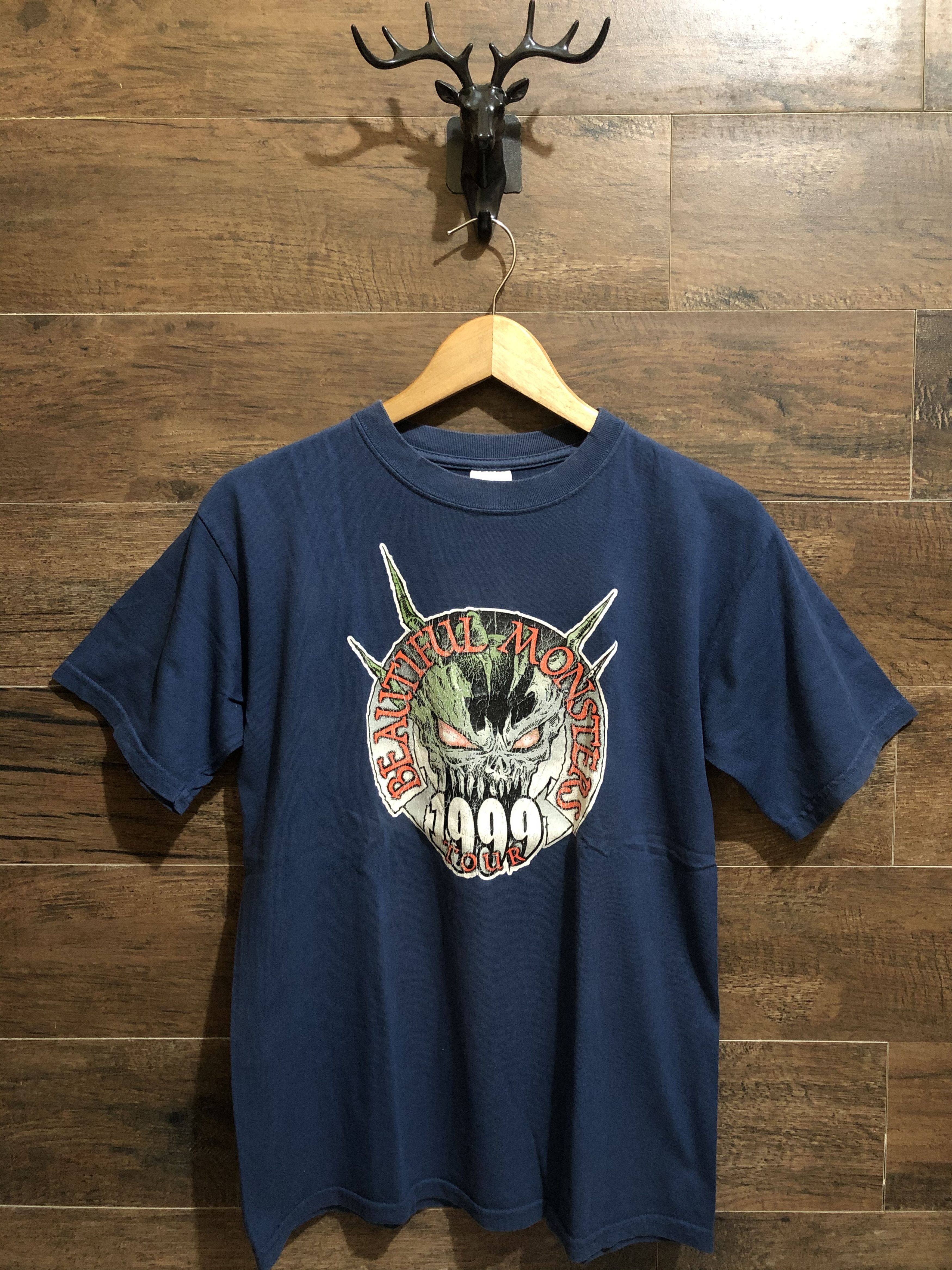 Band Tees × Vintage Vintage Beautiful Monster Tour 1999 Shirt Marilyn Manson Size US M / EU 48-50 / 2 - 2 Thumbnail