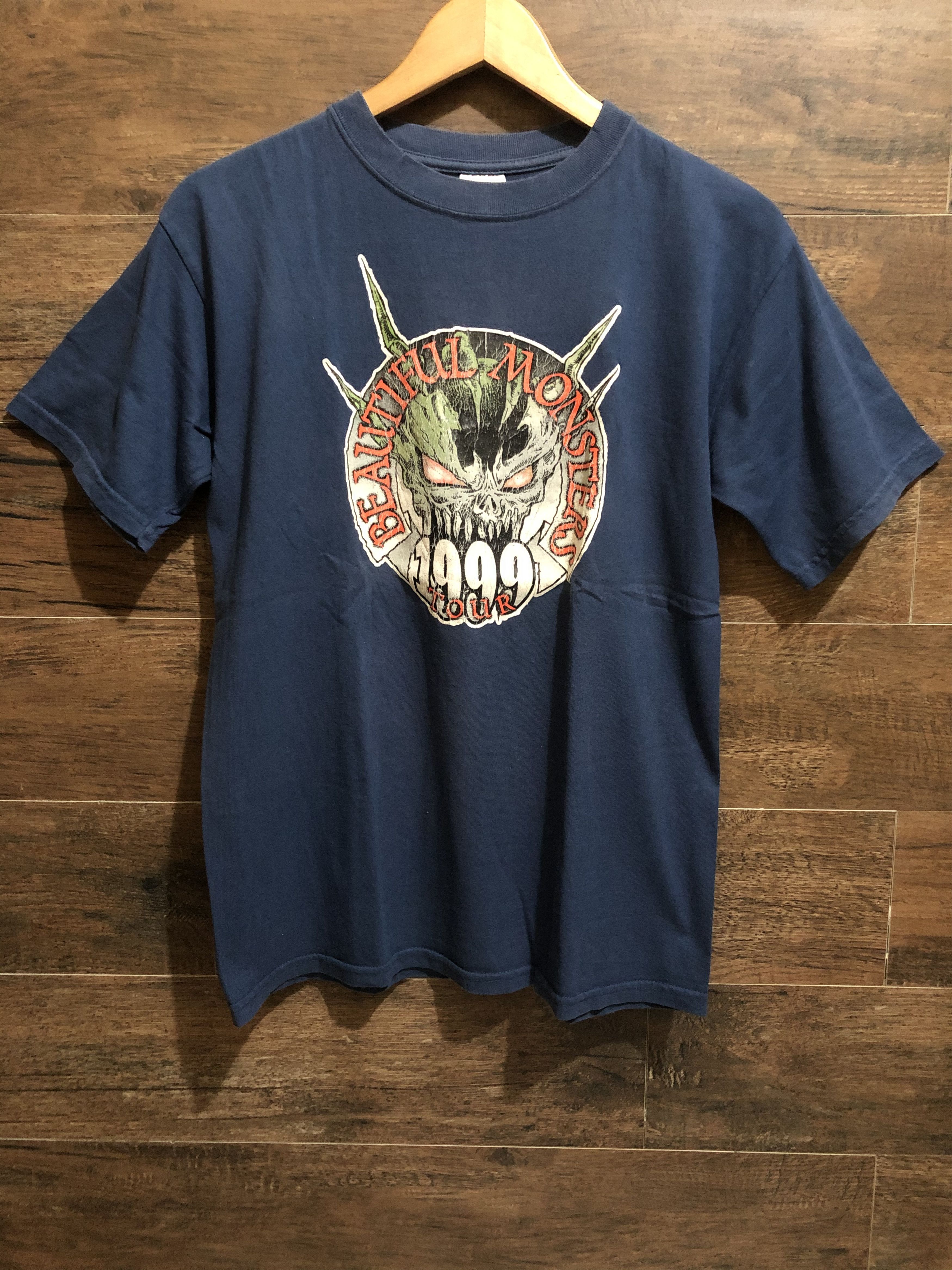 Band Tees × Vintage Vintage Beautiful Monster Tour 1999 Shirt Marilyn Manson Size US M / EU 48-50 / 2 - 3 Thumbnail