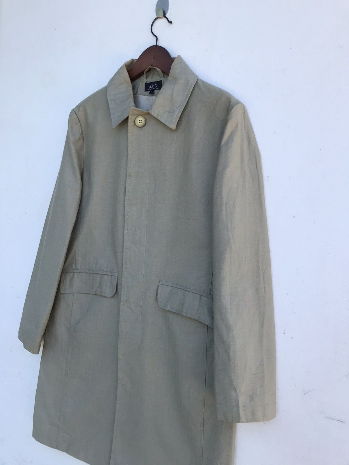 A.P.C. A.P.C. Rue de Fleurus Olive-Toned Coat – Paris Archive Size US S / EU 44-46 / 1 - 7 Thumbnail