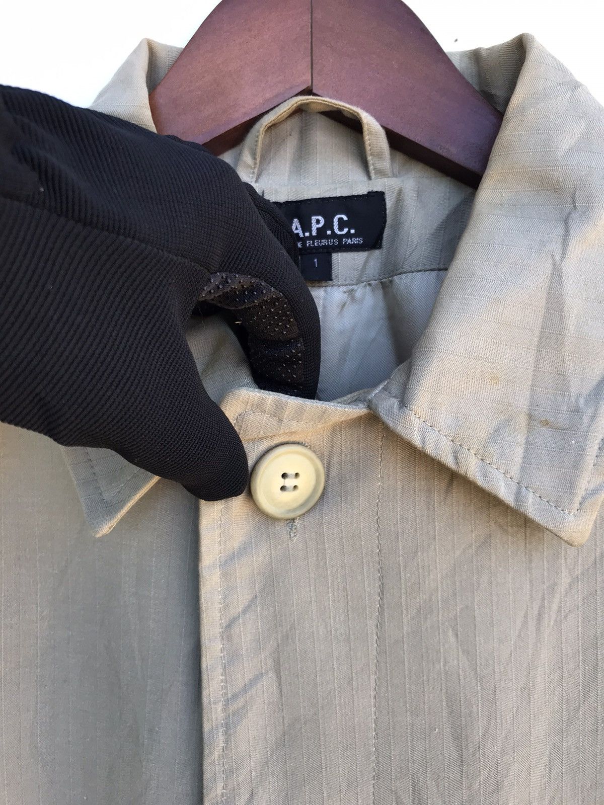 A.P.C. A.P.C. Rue de Fleurus Olive-Toned Coat – Paris Archive Size US S / EU 44-46 / 1 - 4 Thumbnail