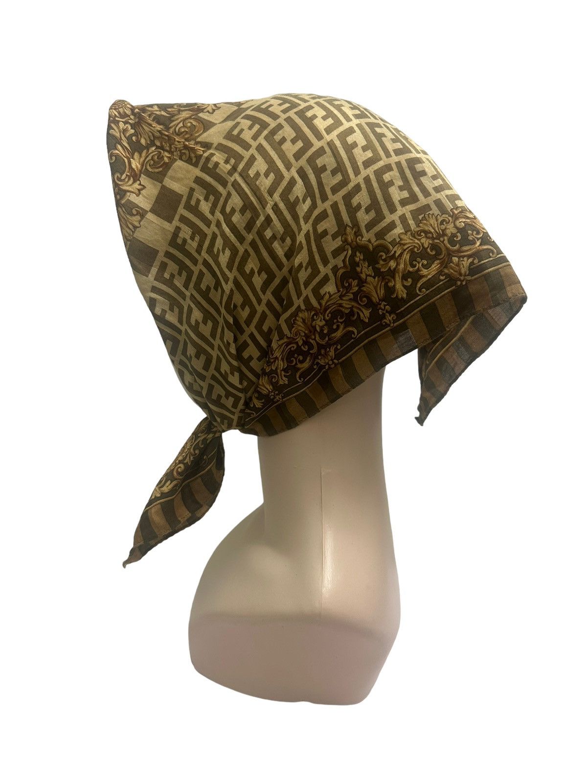 Fendi Fendi Zucca Monogram FF Handkerchief / Neckerchief / Bandana Size ONE SIZE - 1 Thumbnail