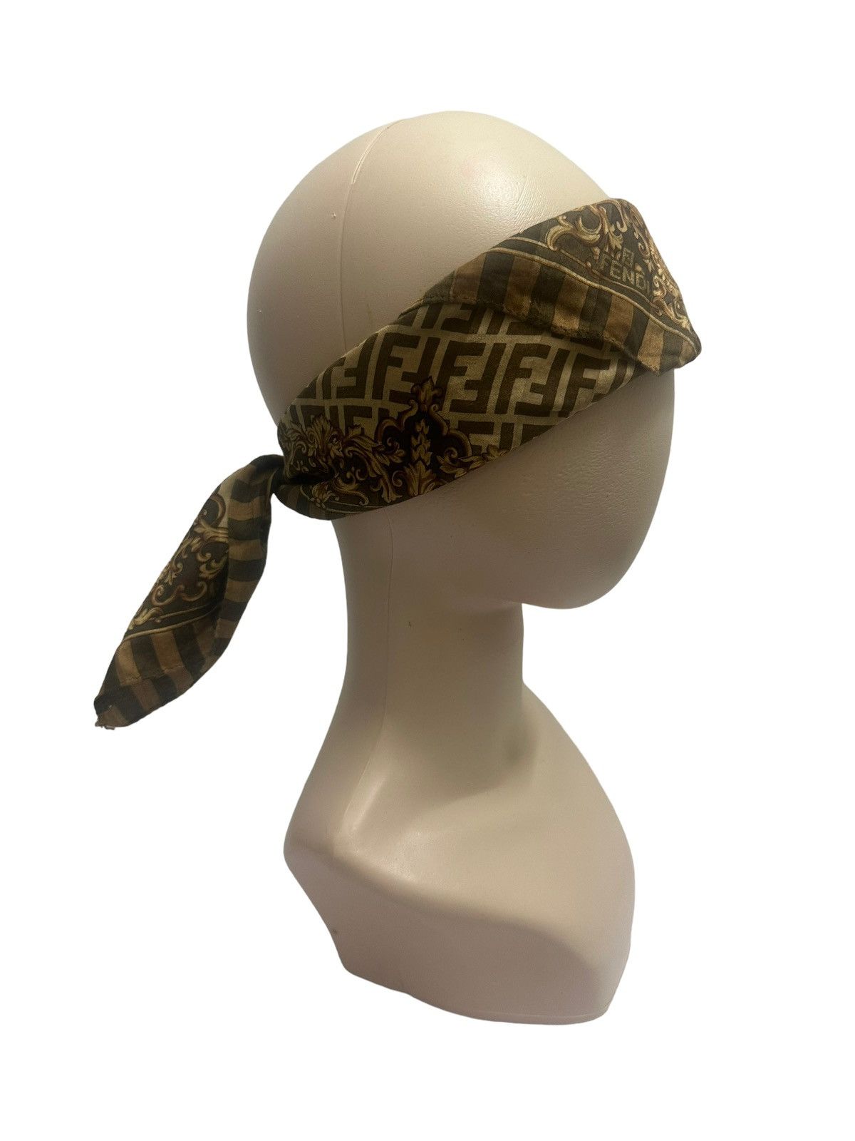 Fendi Fendi Zucca Monogram FF Handkerchief / Neckerchief / Bandana Size ONE SIZE - 5 Thumbnail
