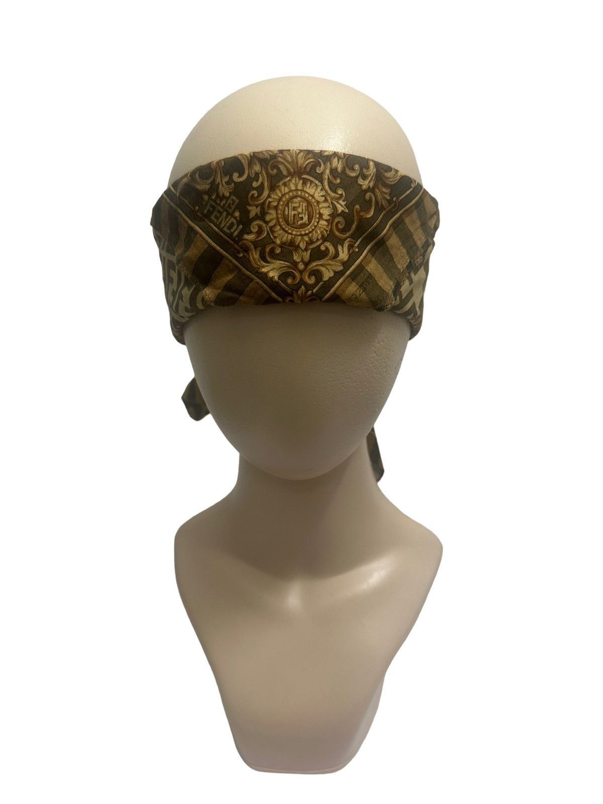 Fendi Fendi Zucca Monogram FF Handkerchief / Neckerchief / Bandana Size ONE SIZE - 2 Thumbnail