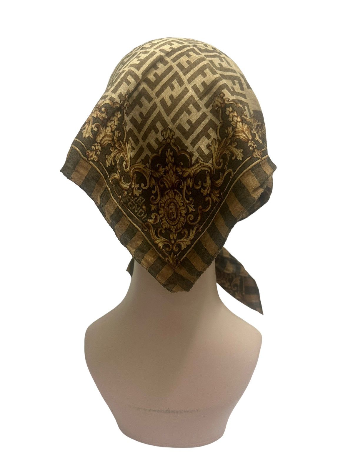 Fendi Fendi Zucca Monogram FF Handkerchief / Neckerchief / Bandana Size ONE SIZE - 3 Thumbnail