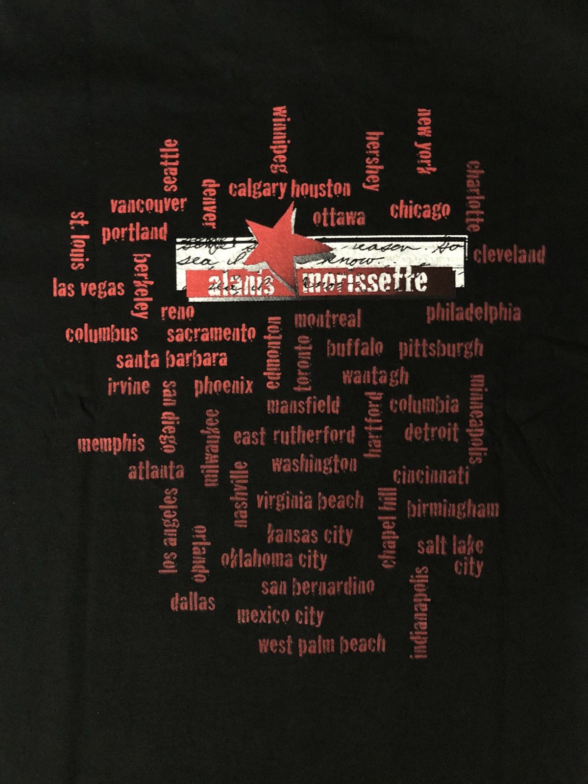 Band Tees × Liquid Blue Vintage Alanis Morissette - Jagged Little Pill Tour 1996 Size US XL / EU 56 / 4 - 5 Thumbnail