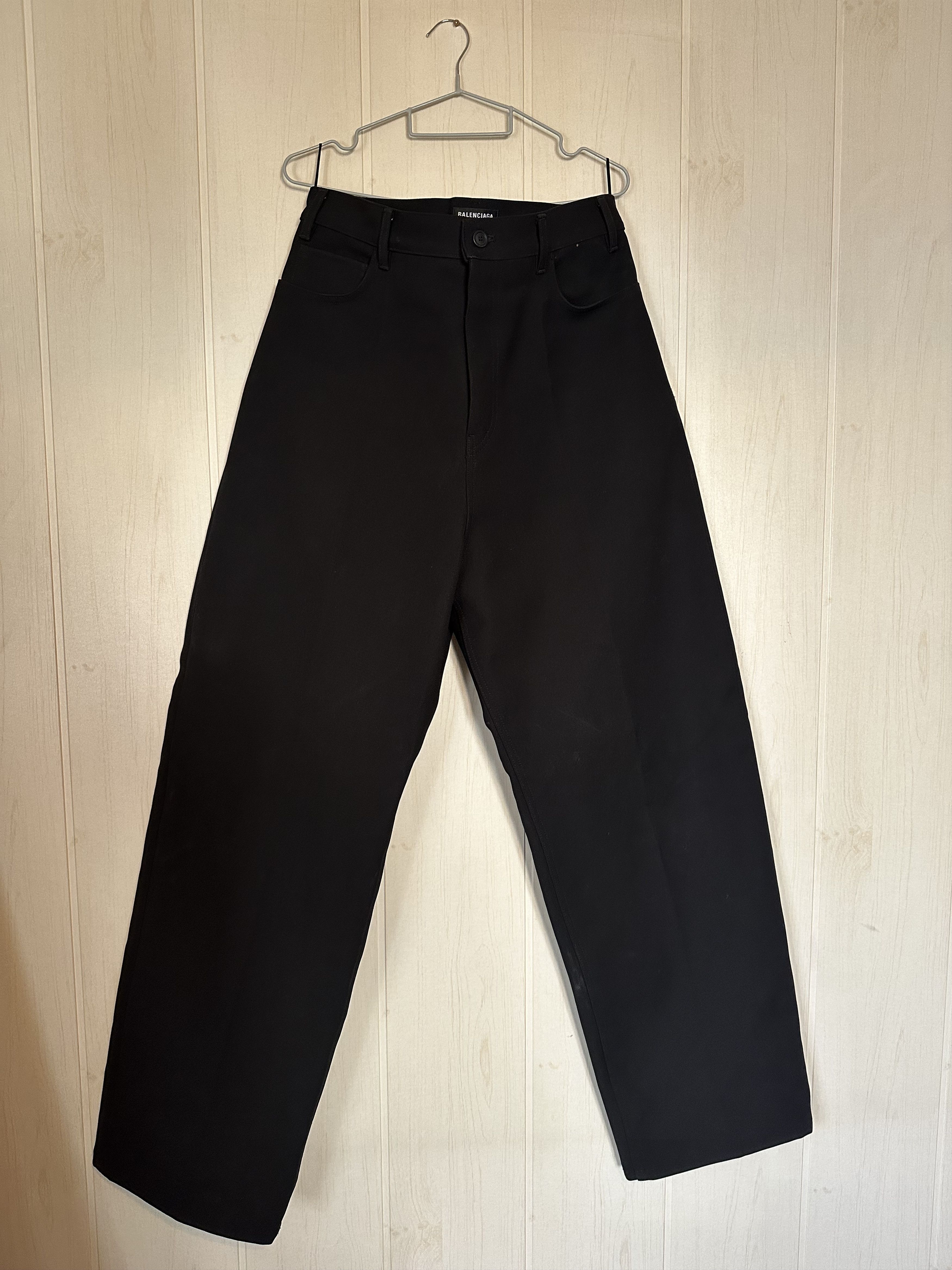 image of Balenciaga Oversized Pants in Black, Men's (Size 34)