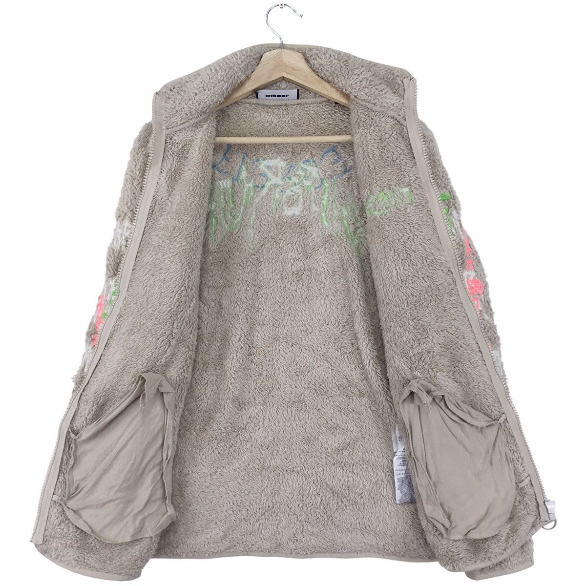 Diesel Diesel Furry Fleece Zipper Jacket Size US M / EU 48-50 / 2 - 8 Thumbnail