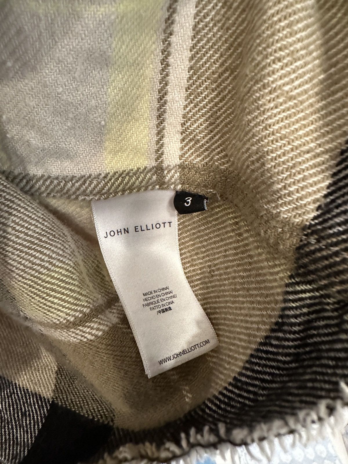 John Elliott Reinforced Hemi Flannel Oversized Shirt | Cyclone Check Size US L / EU 52-54 / 3 - 7 Thumbnail