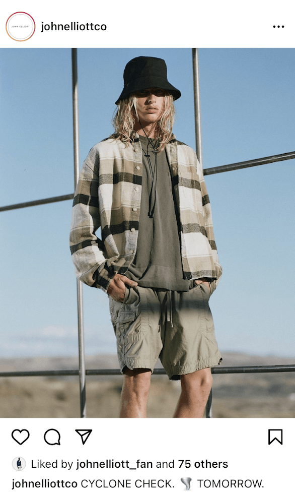 John Elliott Reinforced Hemi Flannel Oversized Shirt | Cyclone Check Size US L / EU 52-54 / 3 - 3 Thumbnail
