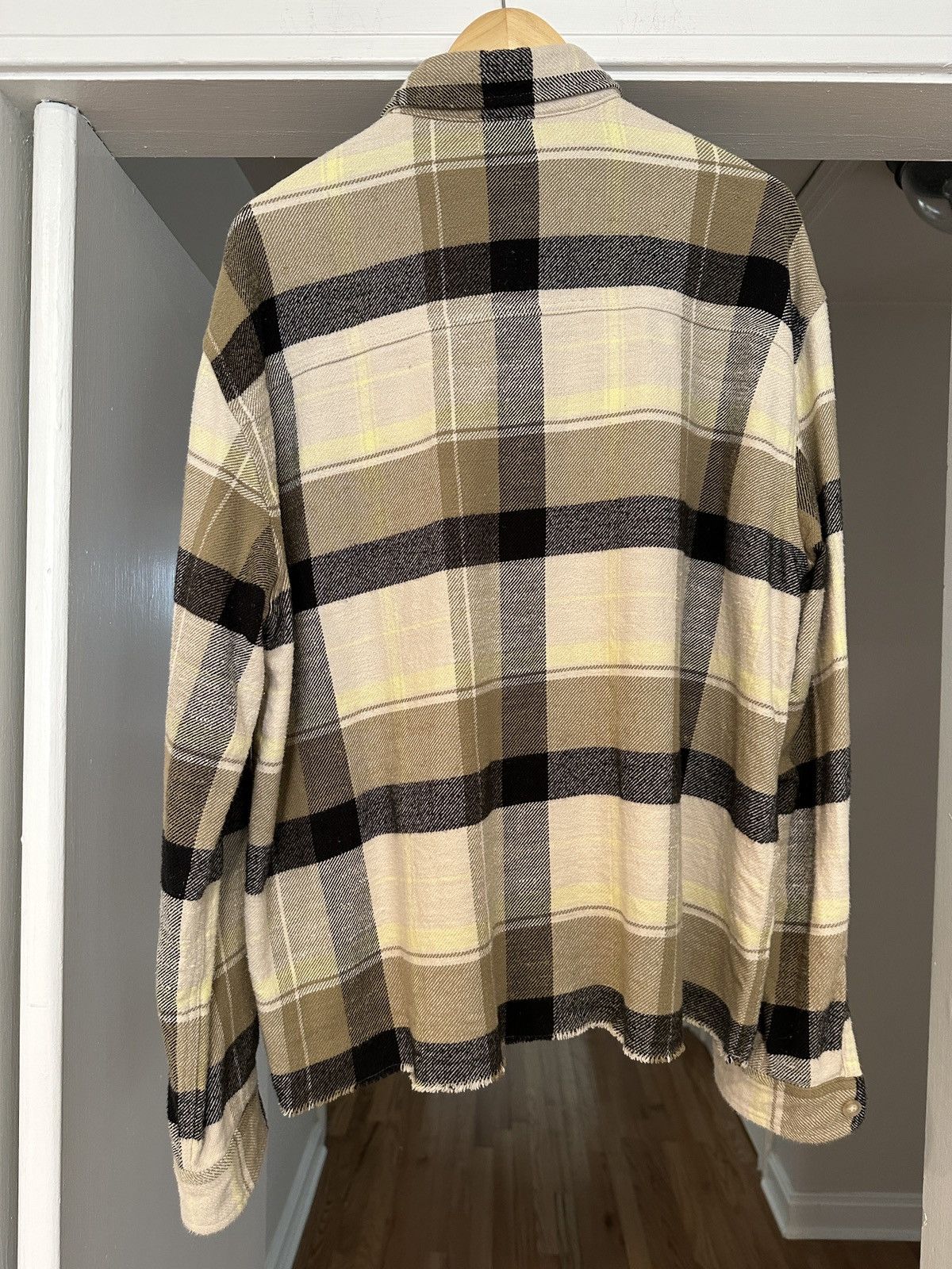 John Elliott Reinforced Hemi Flannel Oversized Shirt | Cyclone Check Size US L / EU 52-54 / 3 - 4 Thumbnail