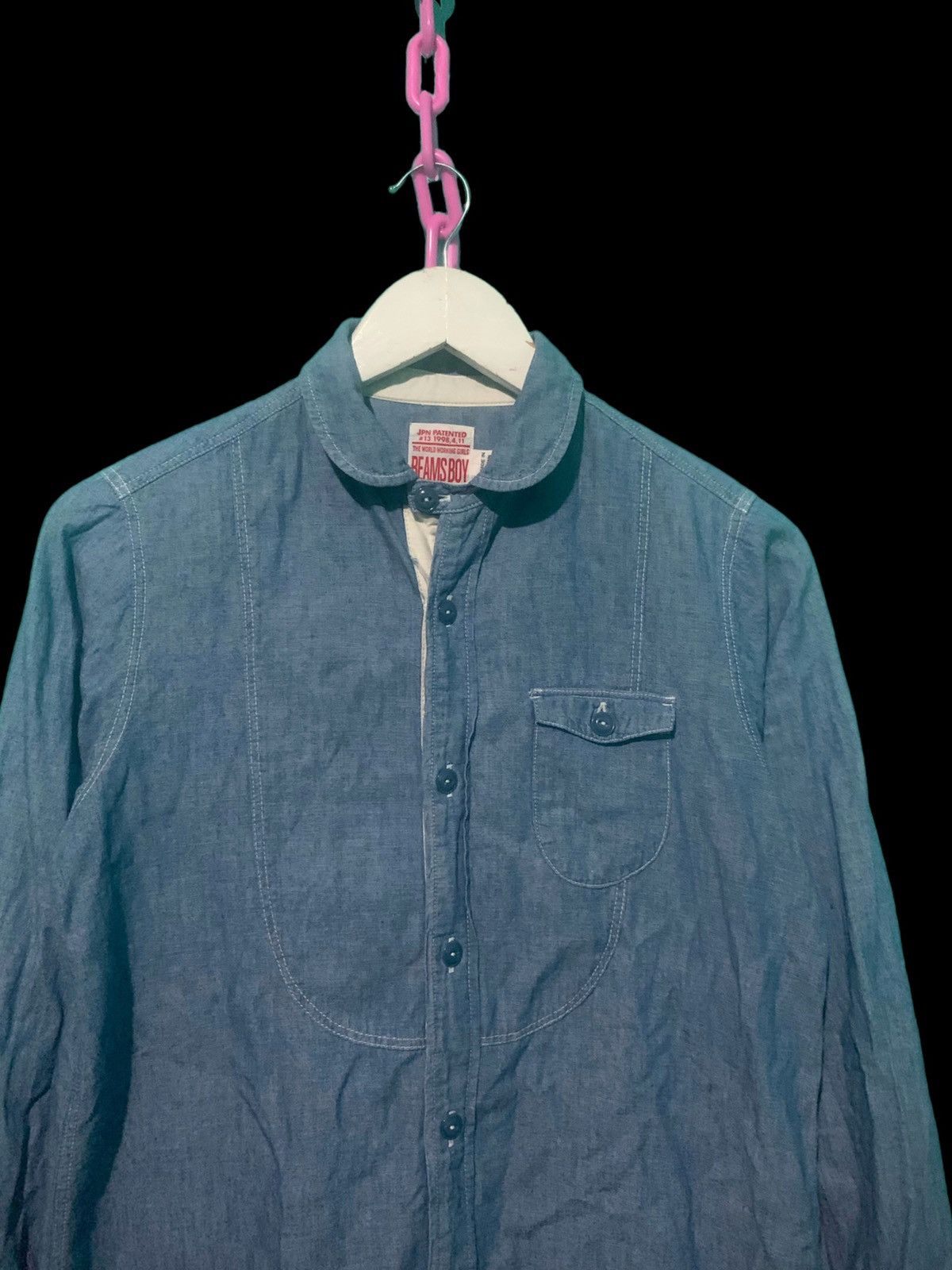 Japanese Brand × Vintage Beamsboy By Beams Soft Denim Long Jacket Size S / US 4 / IT 40 - 4 Thumbnail