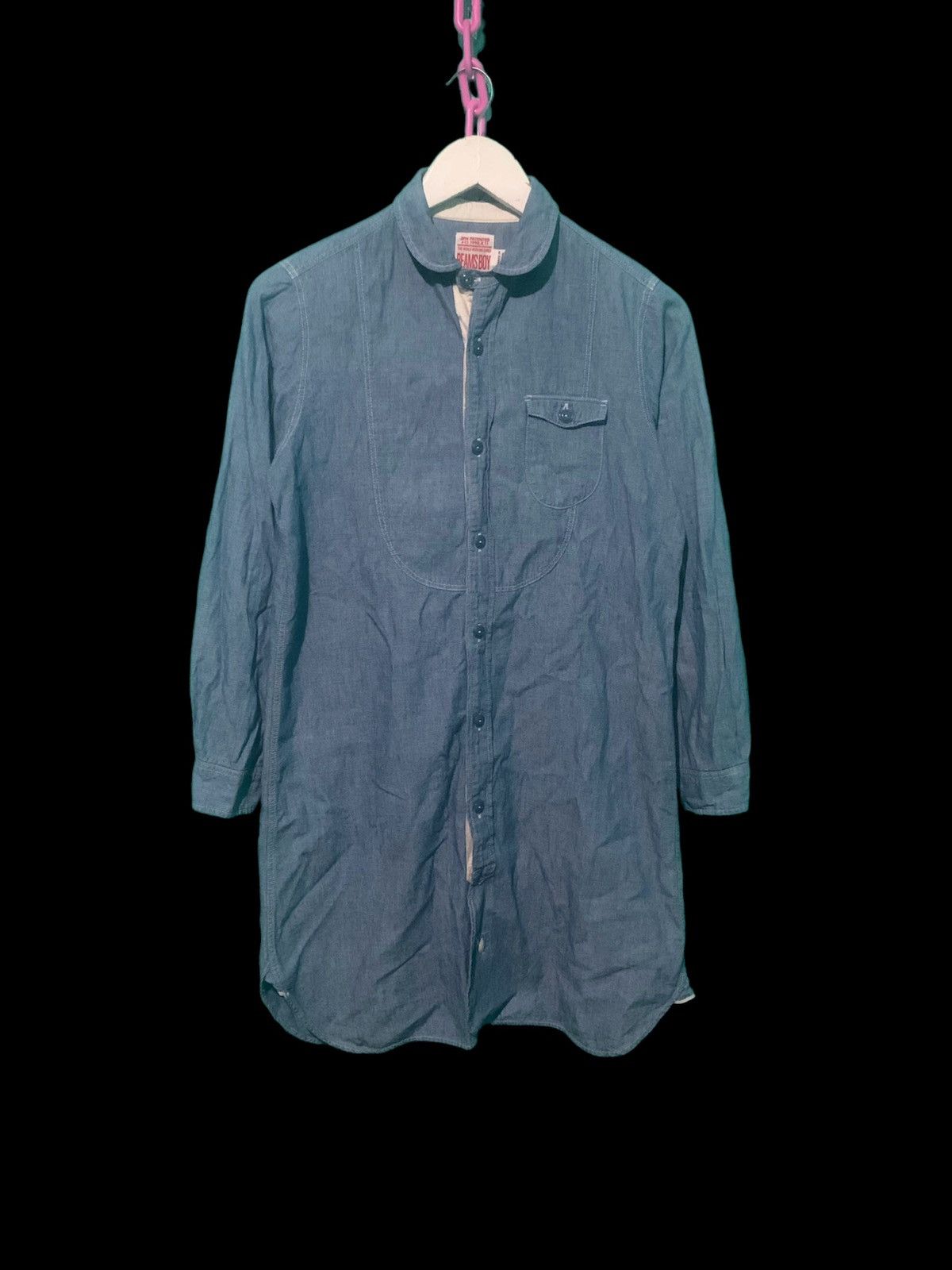 Japanese Brand × Vintage Beamsboy By Beams Soft Denim Long Jacket Size S / US 4 / IT 40 - 1 Thumbnail