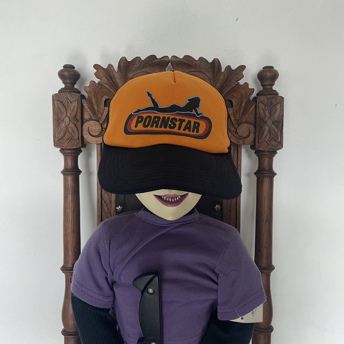Hook-Ups × Vintage Vintage OG PornStar 90 Trucker Hat Size ONE SIZE - 5 Thumbnail