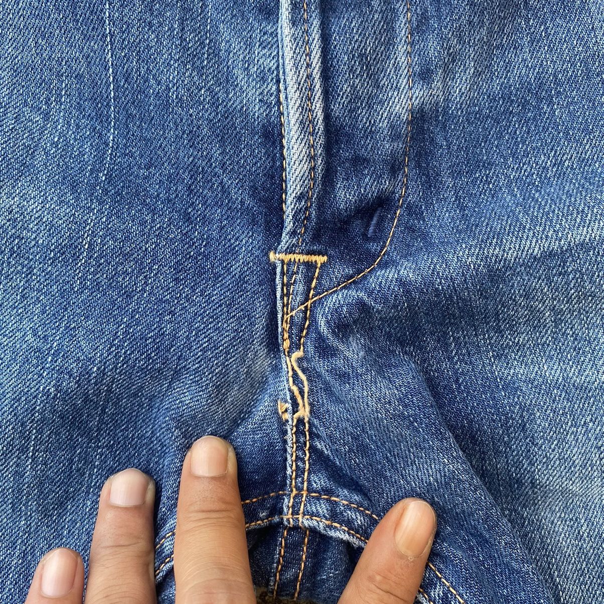 Blue Blue Japan × HOLLYWOOD RANCH MARKET × Vintage Vintage HR Market Faded Washed Distressed Jeans Size US 31 - 5 Thumbnail