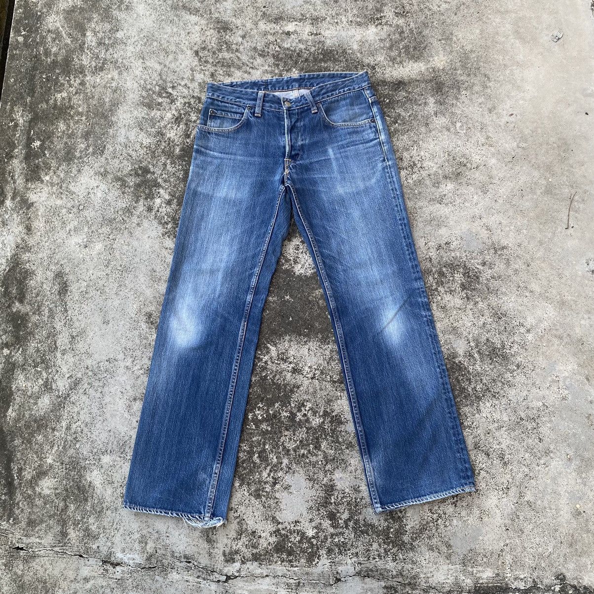 Blue Blue Japan × HOLLYWOOD RANCH MARKET × Vintage Vintage HR Market Faded Washed Distressed Jeans Size US 31 - 2 Thumbnail