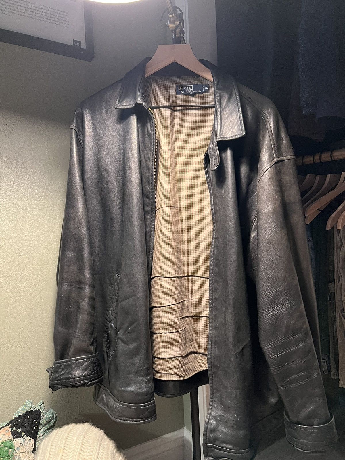 Men's Ralph Lauren Leather Jackets | Grailed