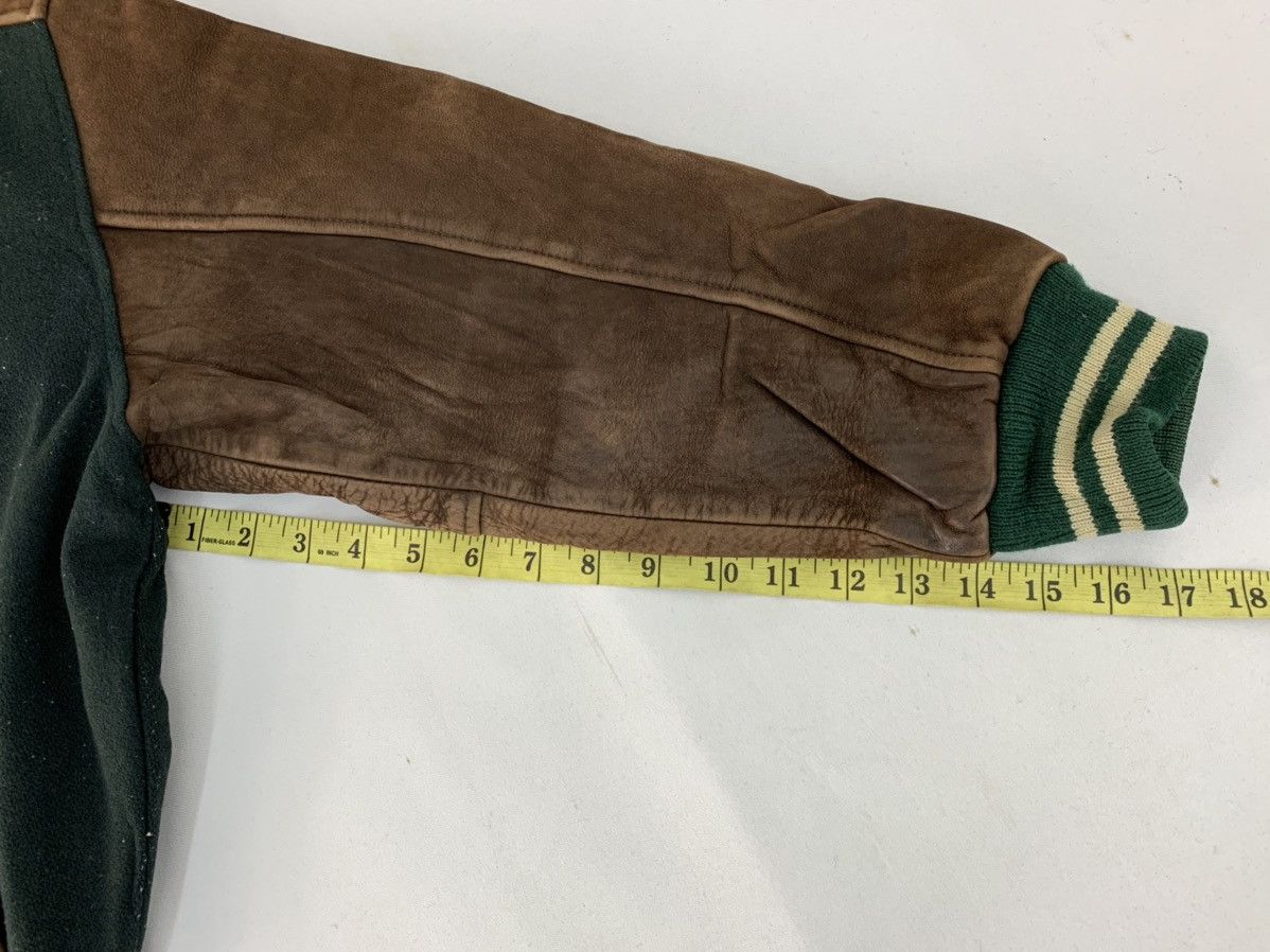 Macbeth Vintage 80s Macbeth Mcbs Sports Man Leather Sleeve Varsity Size US M / EU 48-50 / 2 - 14 Thumbnail