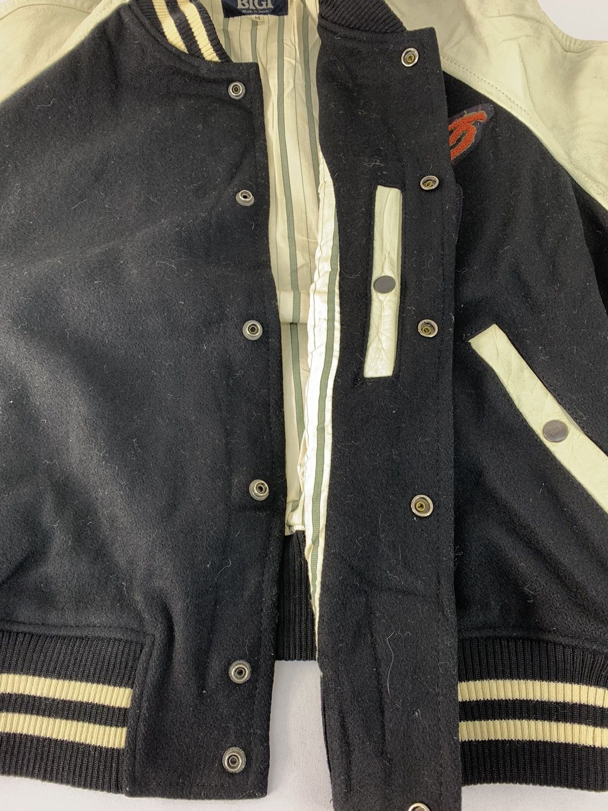 BIGI Bigi Ball Champion Big Logo Simple Leather Varsity Jacket Size US M / EU 48-50 / 2 - 5 Thumbnail
