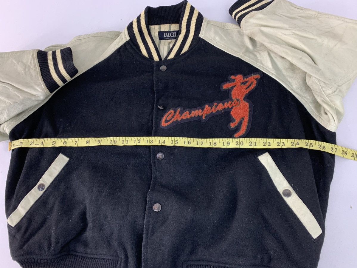 BIGI Bigi Ball Champion Big Logo Simple Leather Varsity Jacket Size US M / EU 48-50 / 2 - 11 Thumbnail
