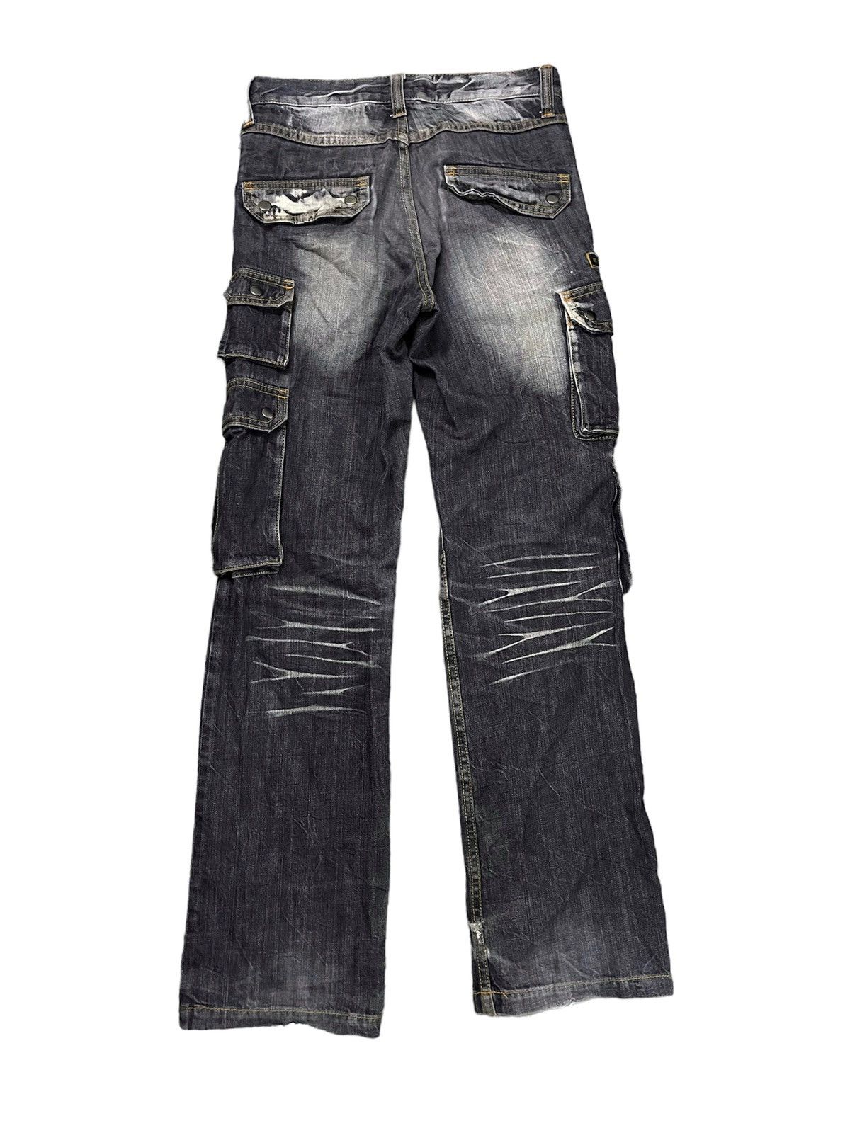 If Six Was Nine × Japanese Brand × Le Grande Bleu (L.G.B.) Vomanie Tactical Cargo Regular Straight Jeans Size US 31 - 7 Thumbnail