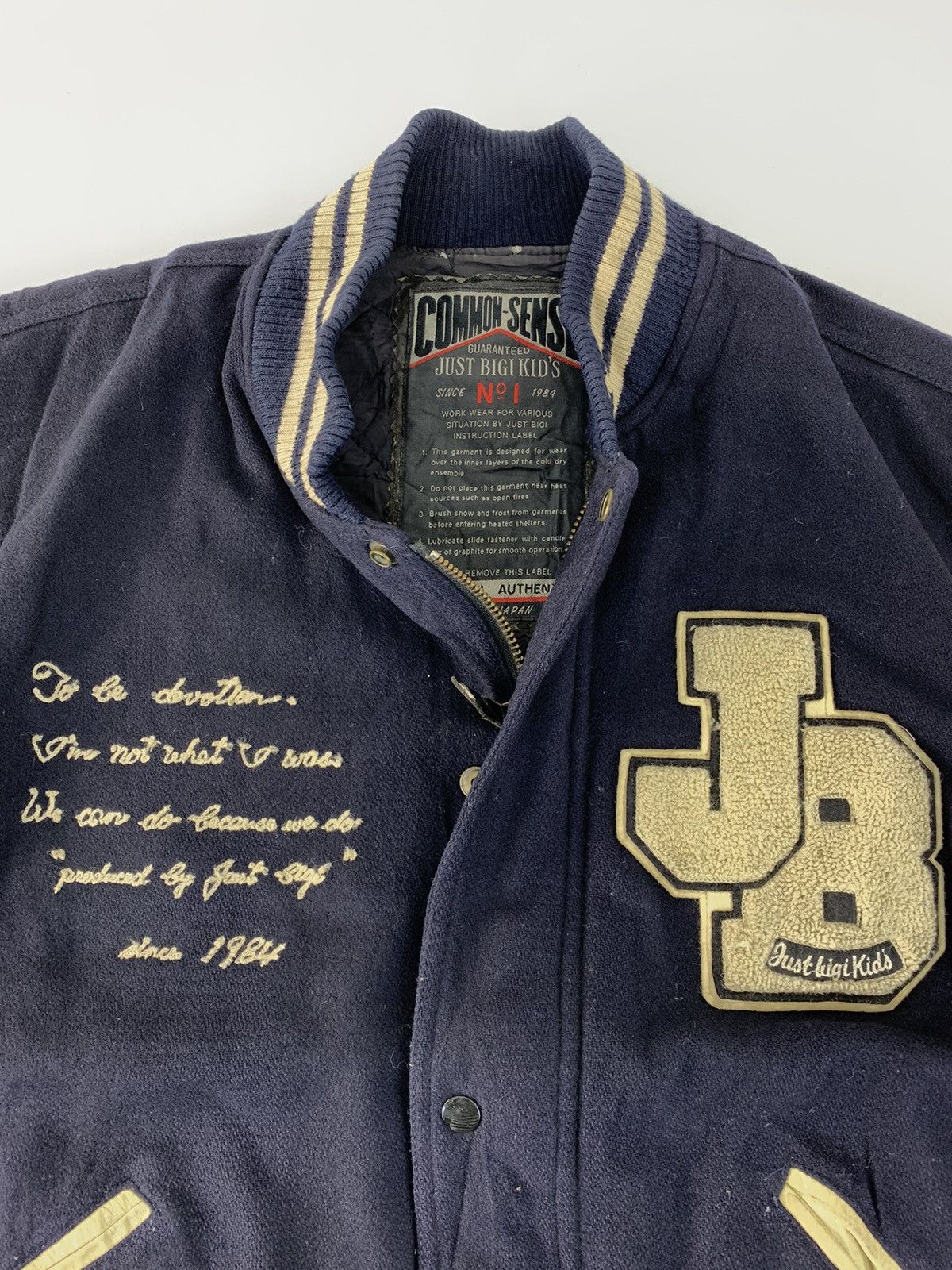 BIGI Common Sense Just Bigi Kid’s Leather Sleeve Varsity Size US L / EU 52-54 / 3 - 3 Thumbnail
