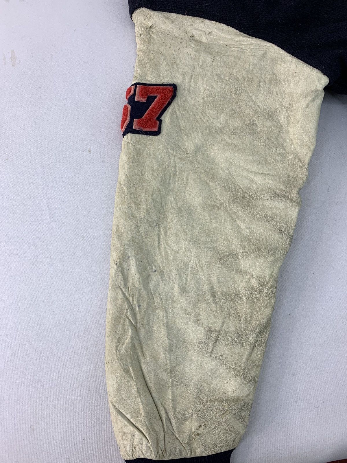 Genuine Leather Astormin Norman Production Leather Sleeve Varsity Jacket Size US M / EU 48-50 / 2 - 15 Thumbnail