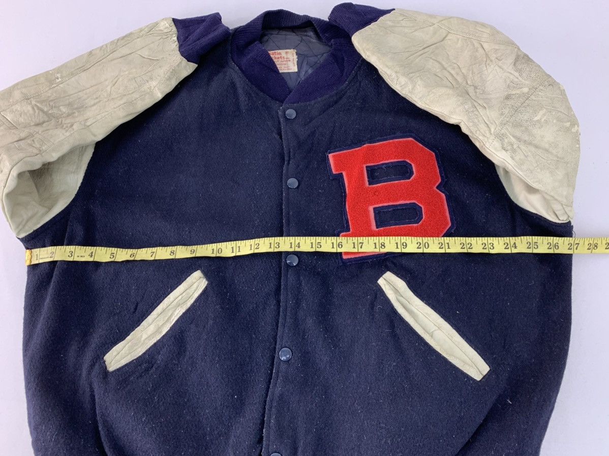 Genuine Leather Astormin Norman Production Leather Sleeve Varsity Jacket Size US M / EU 48-50 / 2 - 10 Thumbnail