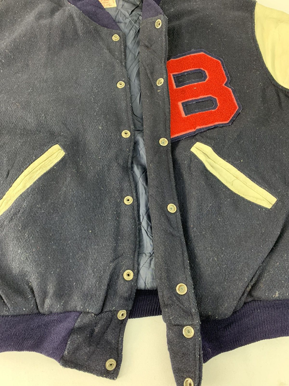 Genuine Leather Astormin Norman Production Leather Sleeve Varsity Jacket Size US M / EU 48-50 / 2 - 7 Thumbnail