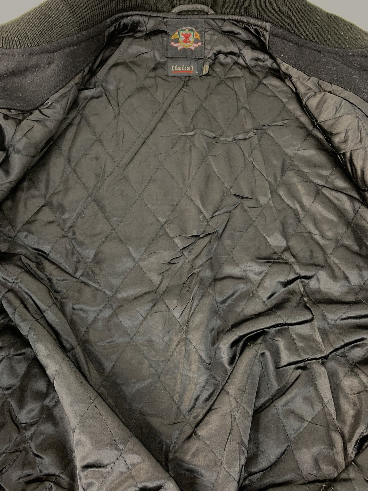 Vintage Leather Varsity Jacket Global Basic Ixi;z Embroidery Logo Size US L / EU 52-54 / 3 - 6 Thumbnail
