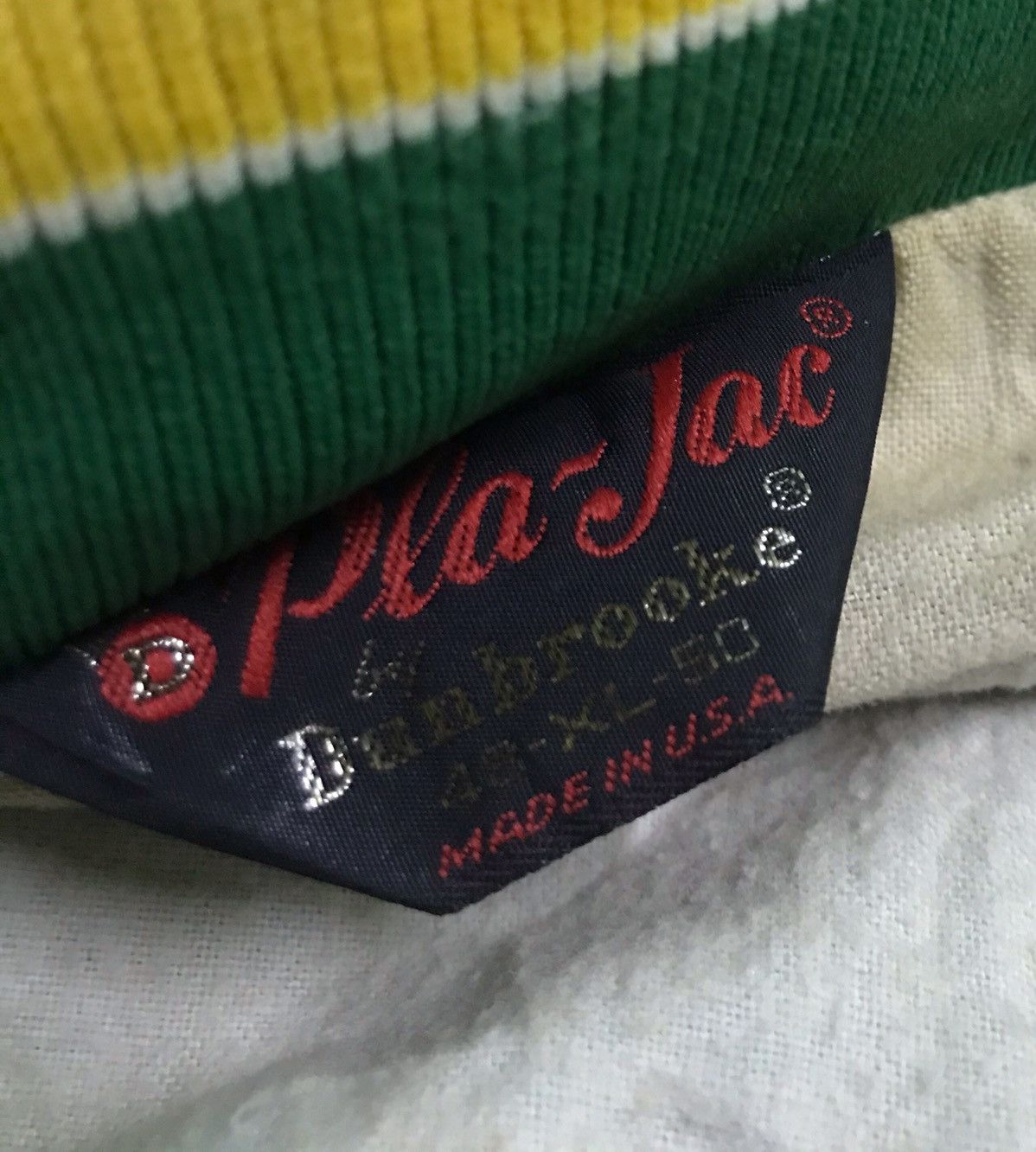 Vintage vtg Pla-jac baseball jacket Size US XL / EU 56 / 4 - 5 Thumbnail