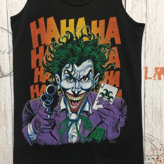 Cartoon Network × Vintage Vintage🔥 JOKER HAHAHA 80s tank top movies rare‼️ Size US S / EU 44-46 / 1 - 2 Thumbnail