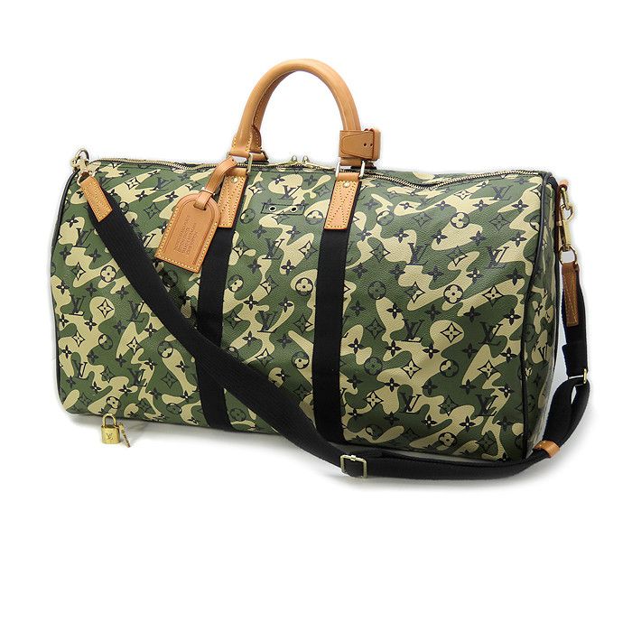 Louis Vuitton × Takashi Murakami Louis Vuitton monogramouflage camo duffle boston keepall Size ONE SIZE - 1 Thumbnail