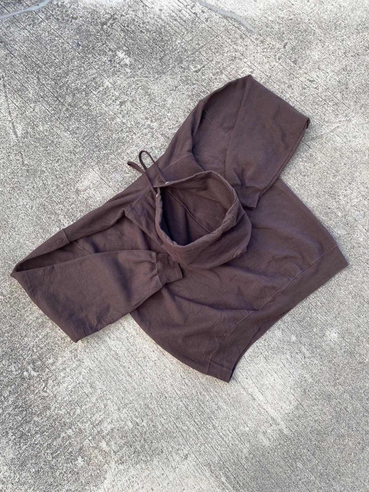Akimbo Club Vintage Brown Hoodie Blank Y2K (Russell Style) Size US L / EU 52-54 / 3 - 5 Thumbnail