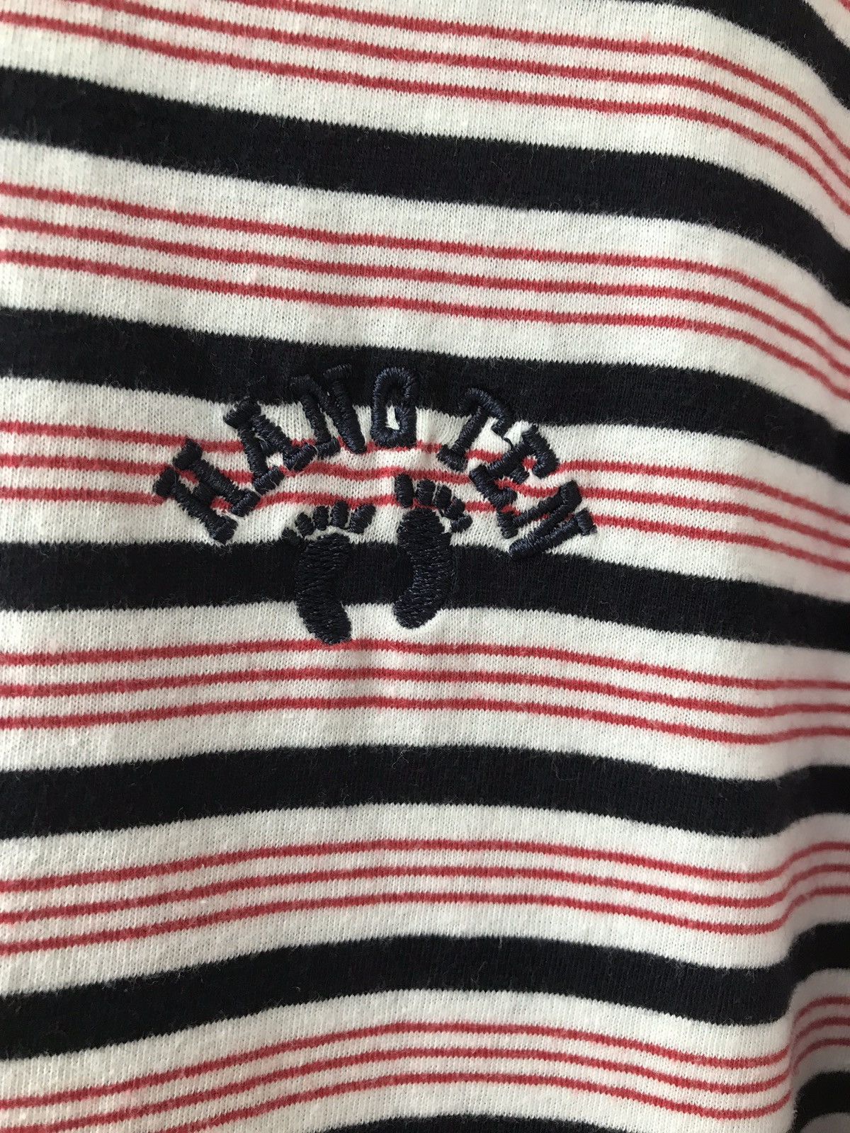 Hang Ten Hang Ten Striped Tee Embroidery Logo Tee Size US M / EU 48-50 / 2 - 2 Thumbnail