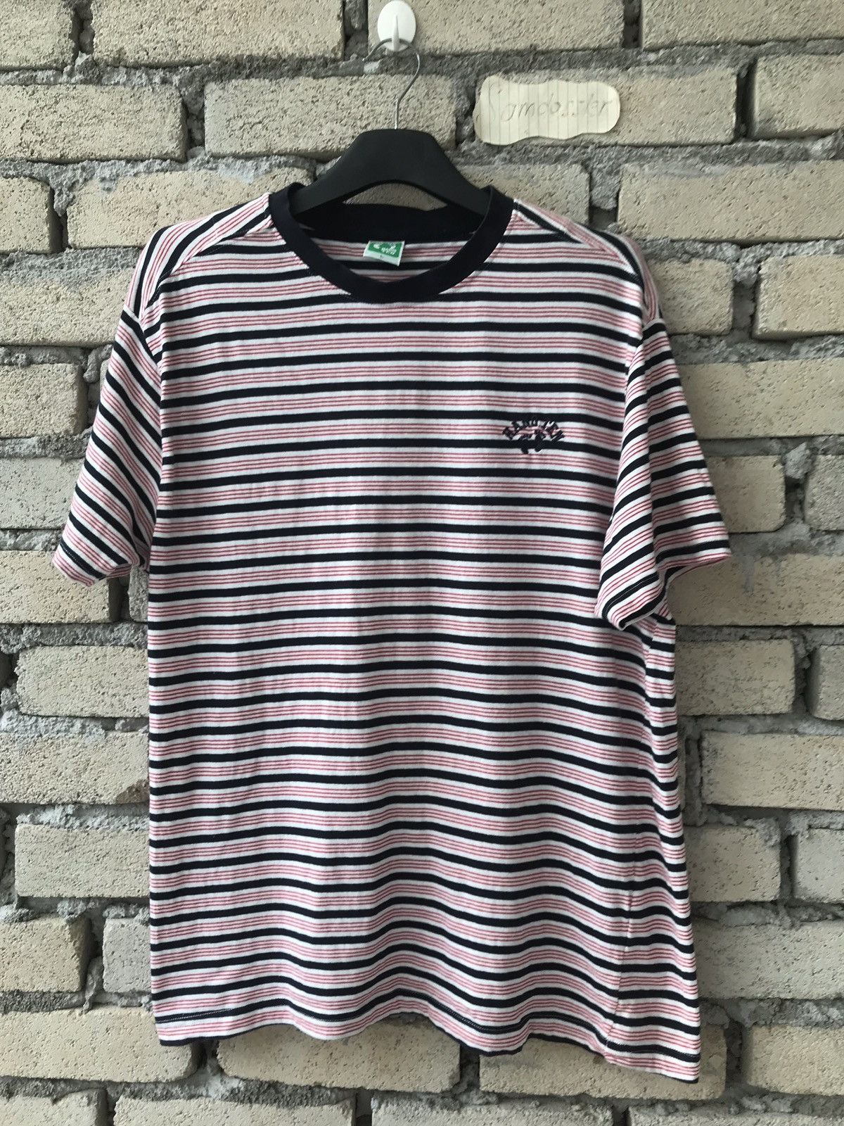 Hang Ten Hang Ten Striped Tee Embroidery Logo Tee Size US M / EU 48-50 / 2 - 1 Thumbnail
