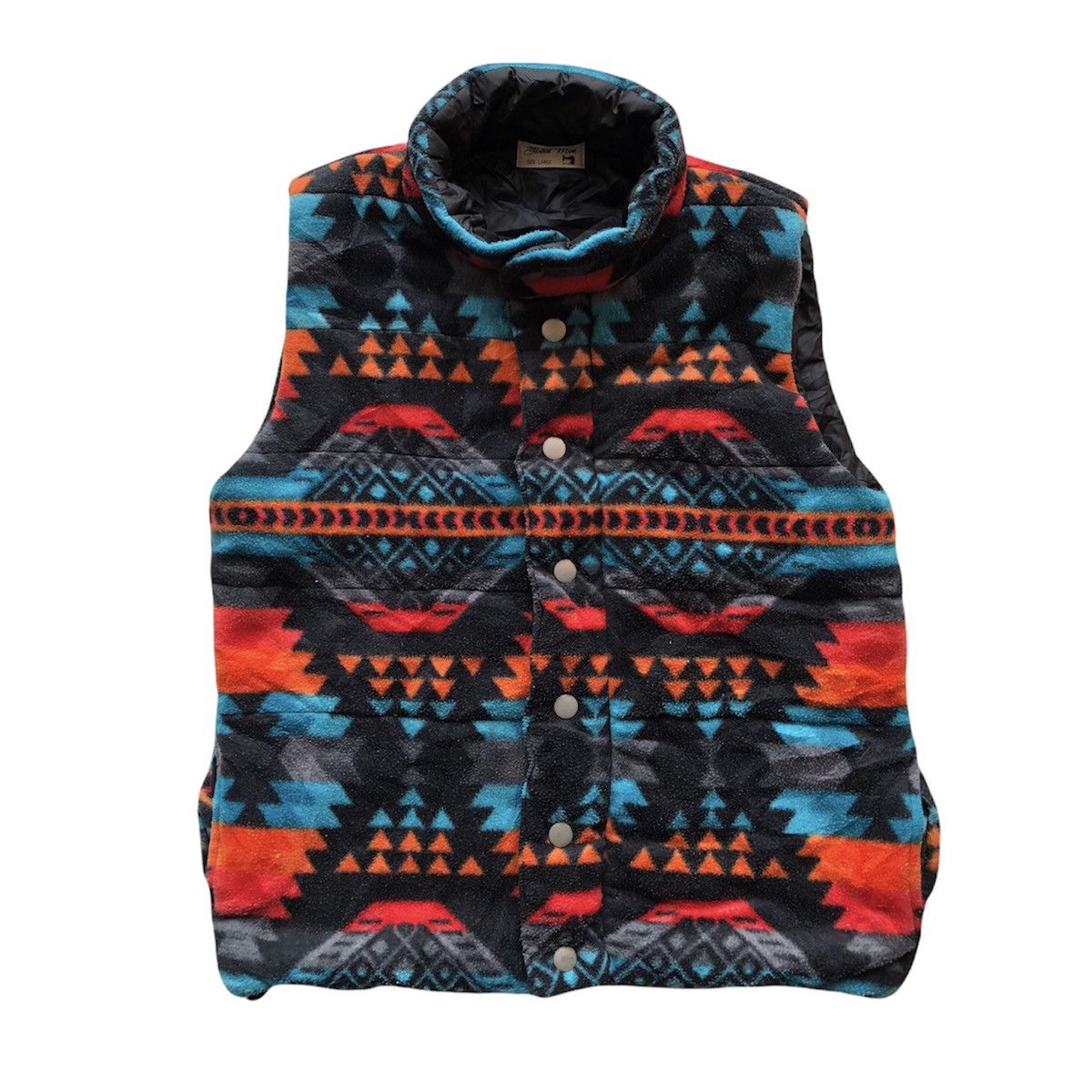 image of Vest Navajo Native Art Fleece By Global Work, Men's (Size Medium)