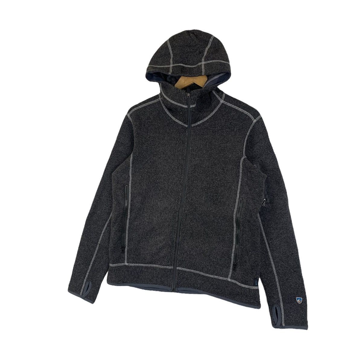 Kuhl × Vintage KUHL Mountain Hiking Outdoor Sports Fleece Hoodie Sweaters Size M / US 6-8 / IT 42-44 - 4 Thumbnail