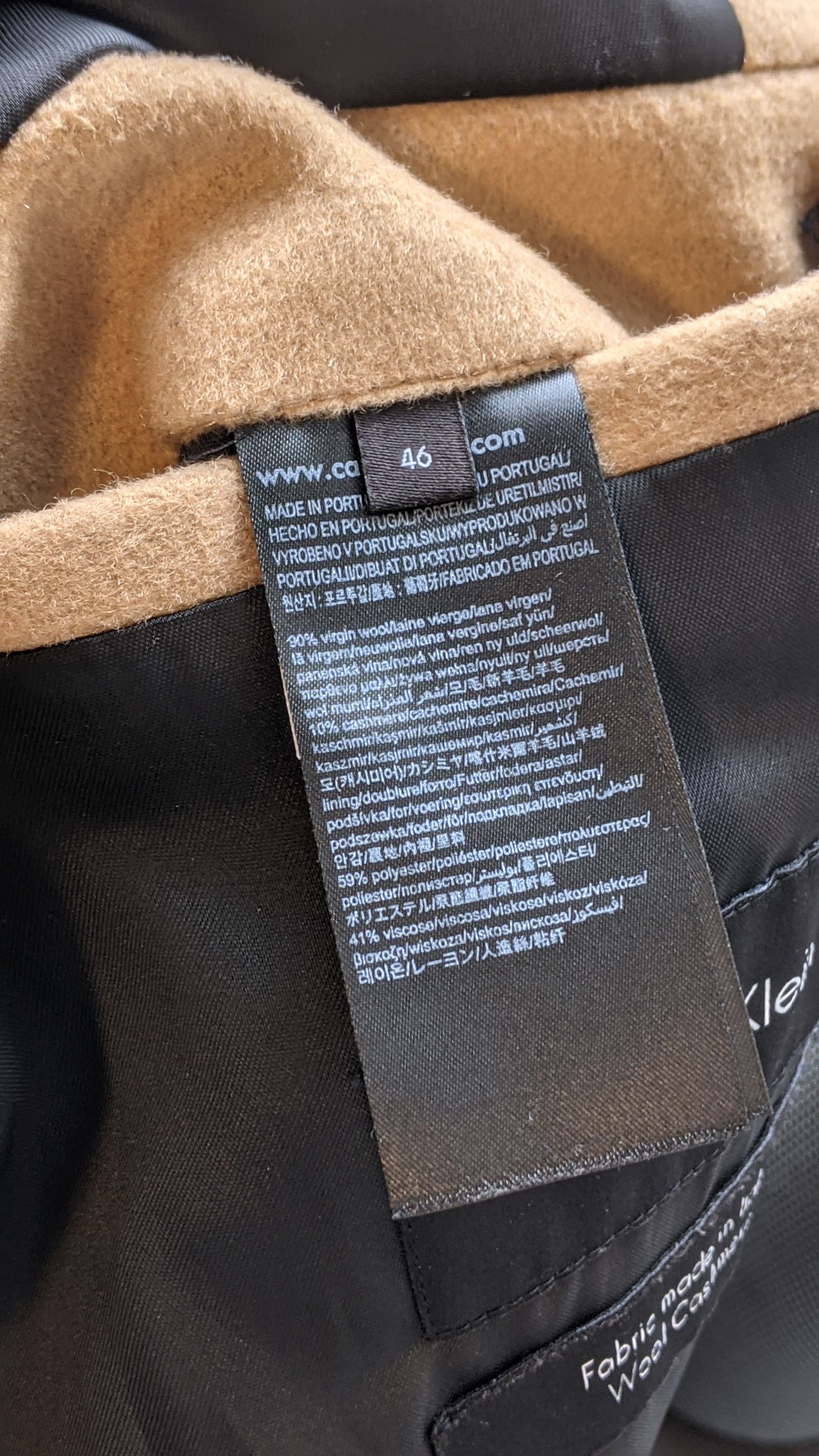 Calvin Klein CALVIN KLEIN camel peacoat Size US M / EU 48-50 / 2 - 4 Thumbnail
