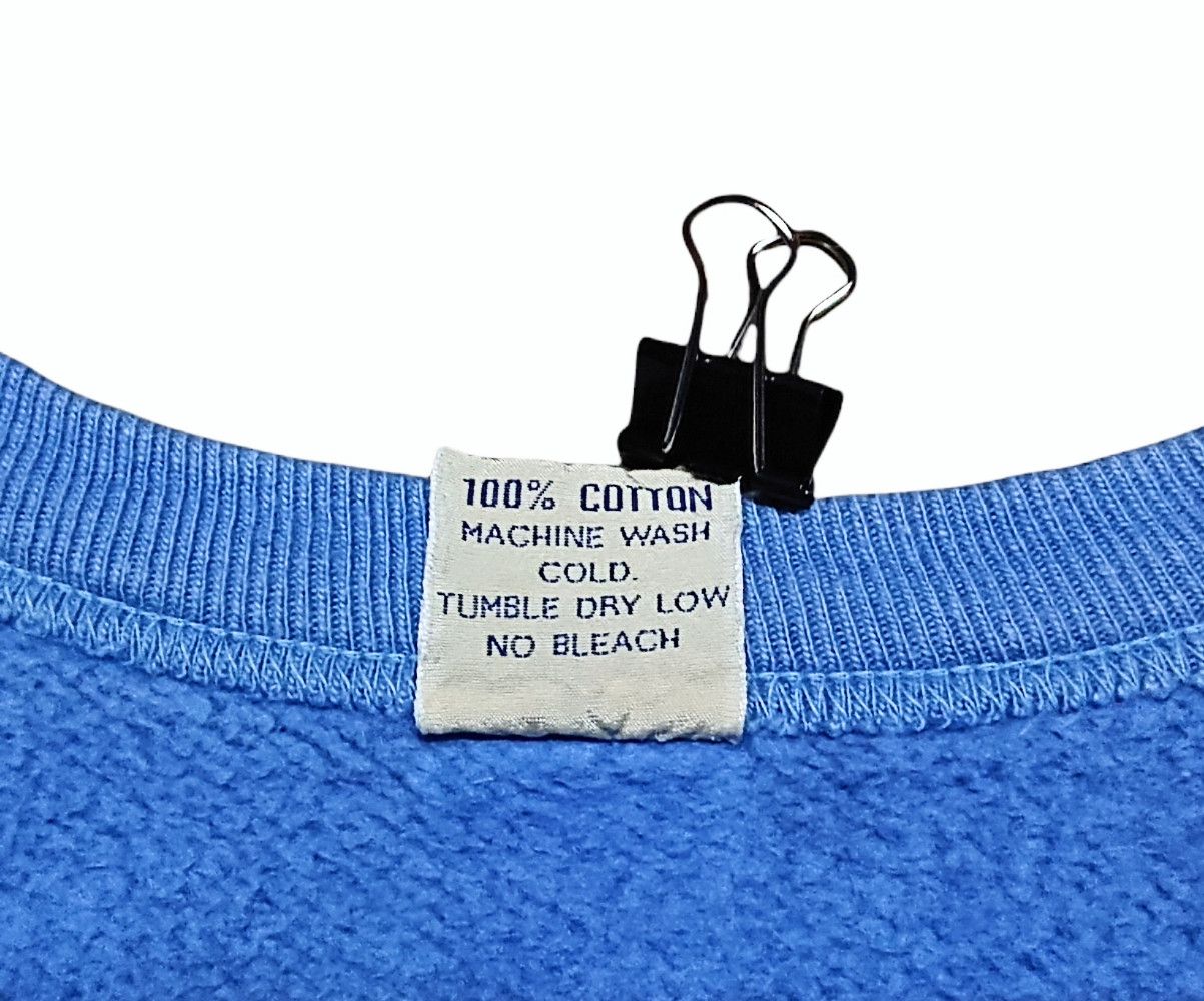 Buzz Rickson's × Japanese Brand × Toyo Enterprises Vintage 90s Buzz Ricksons Sky Blue Sweatshirt Pullover Size M / US 6-8 / IT 42-44 - 5 Thumbnail
