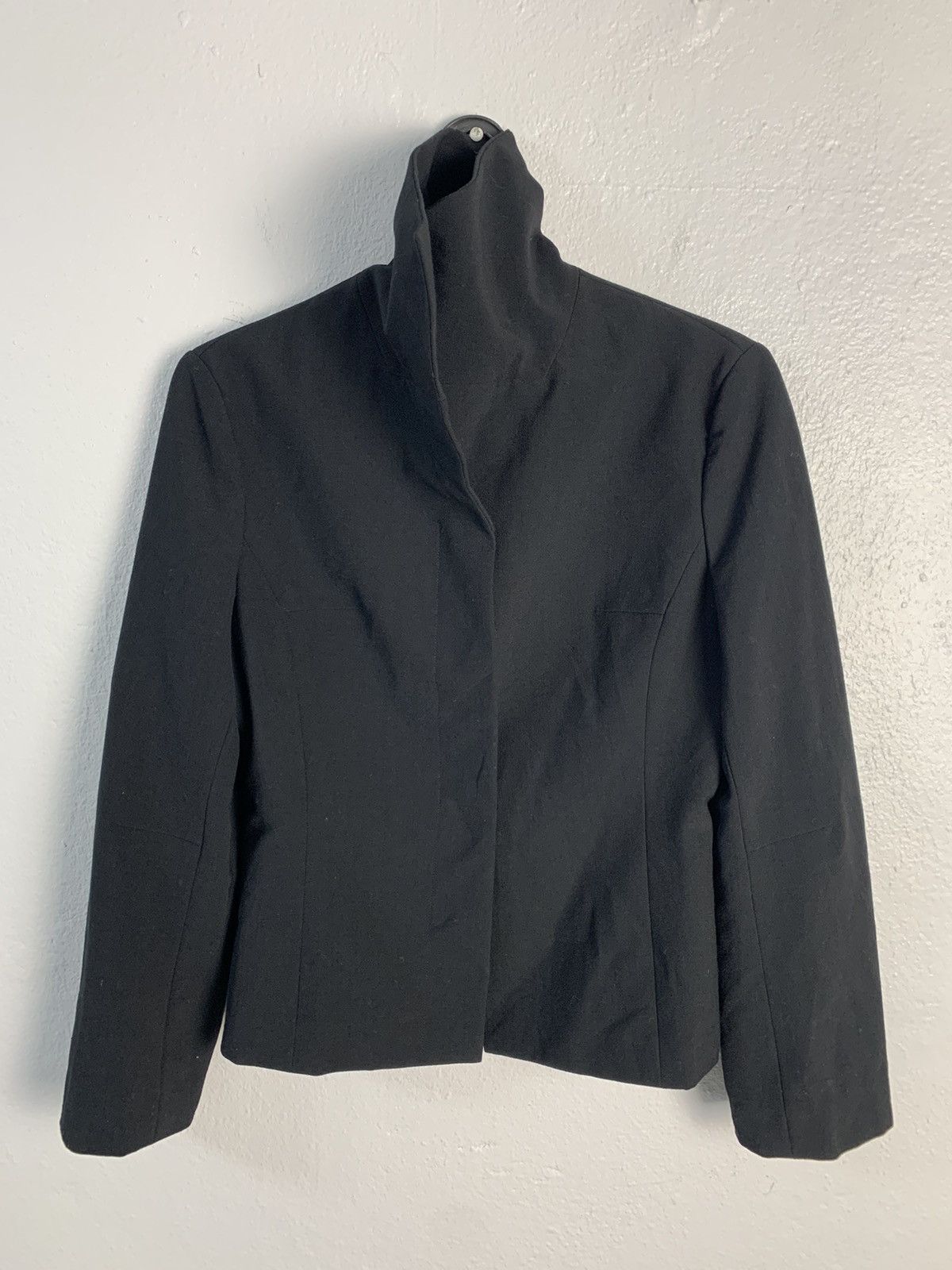 image of Wxyz Cutwork Workshop By Yohji Yamamoto Jacket in Black, Women's (Size Small)