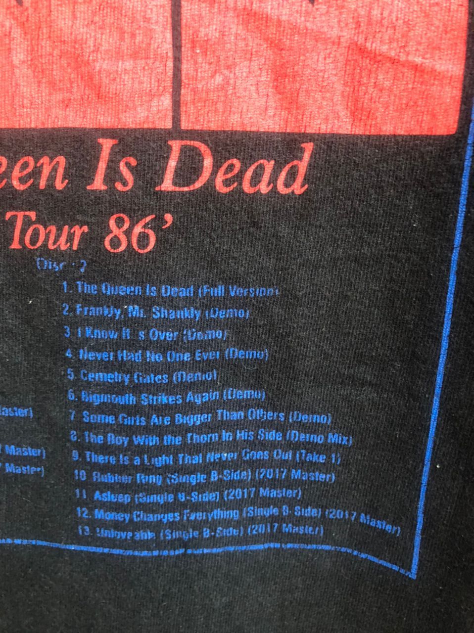 Band Tees × Vintage Vintage The Smith The Queen Is Dead Band Music Shirt Size US XL / EU 56 / 4 - 4 Thumbnail