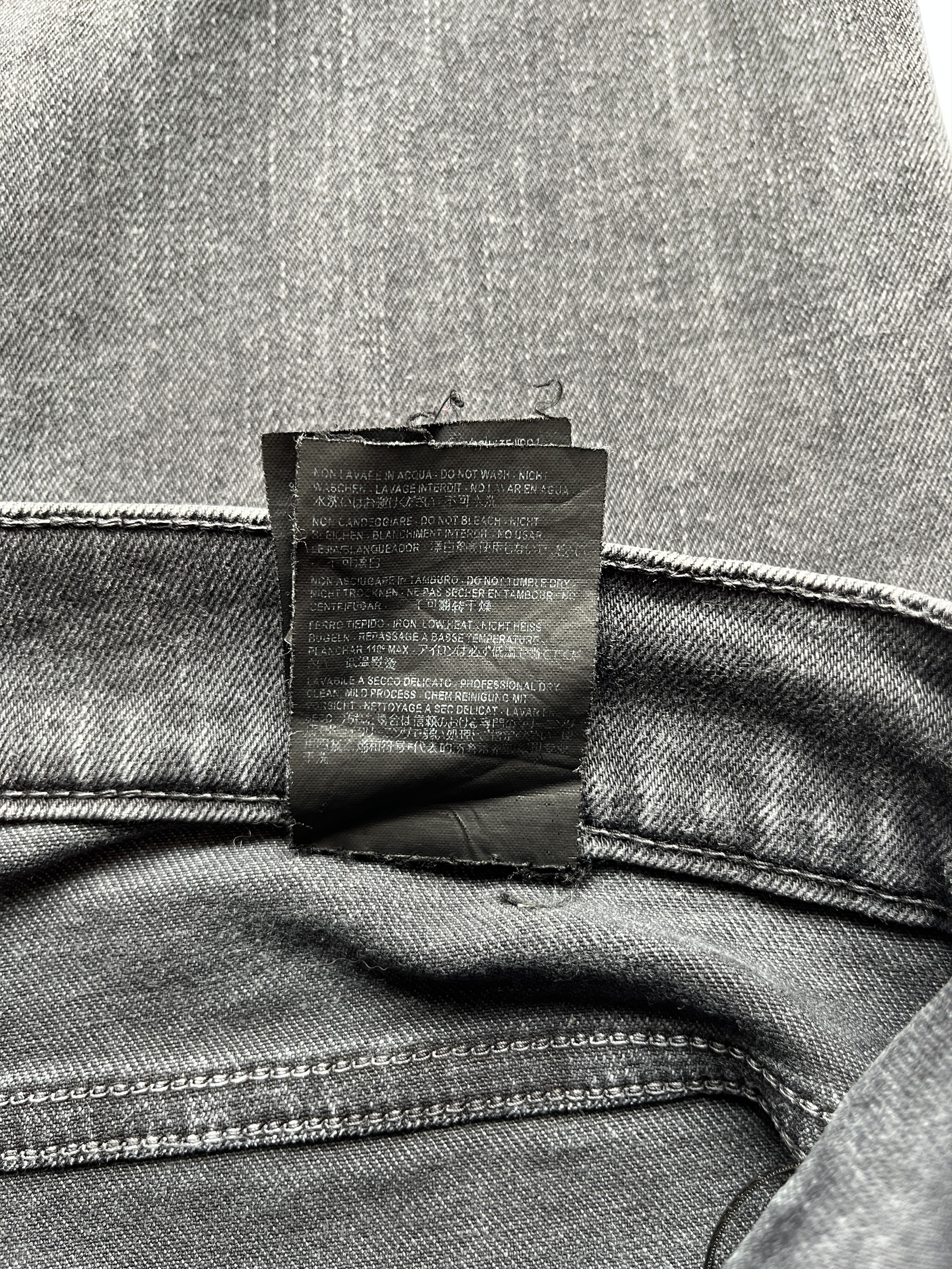Balenciaga ⚡️QUICK SALE⚡️2017 Balenciaga Demna Washed-out Black Jeans Size 29" - 4 Thumbnail