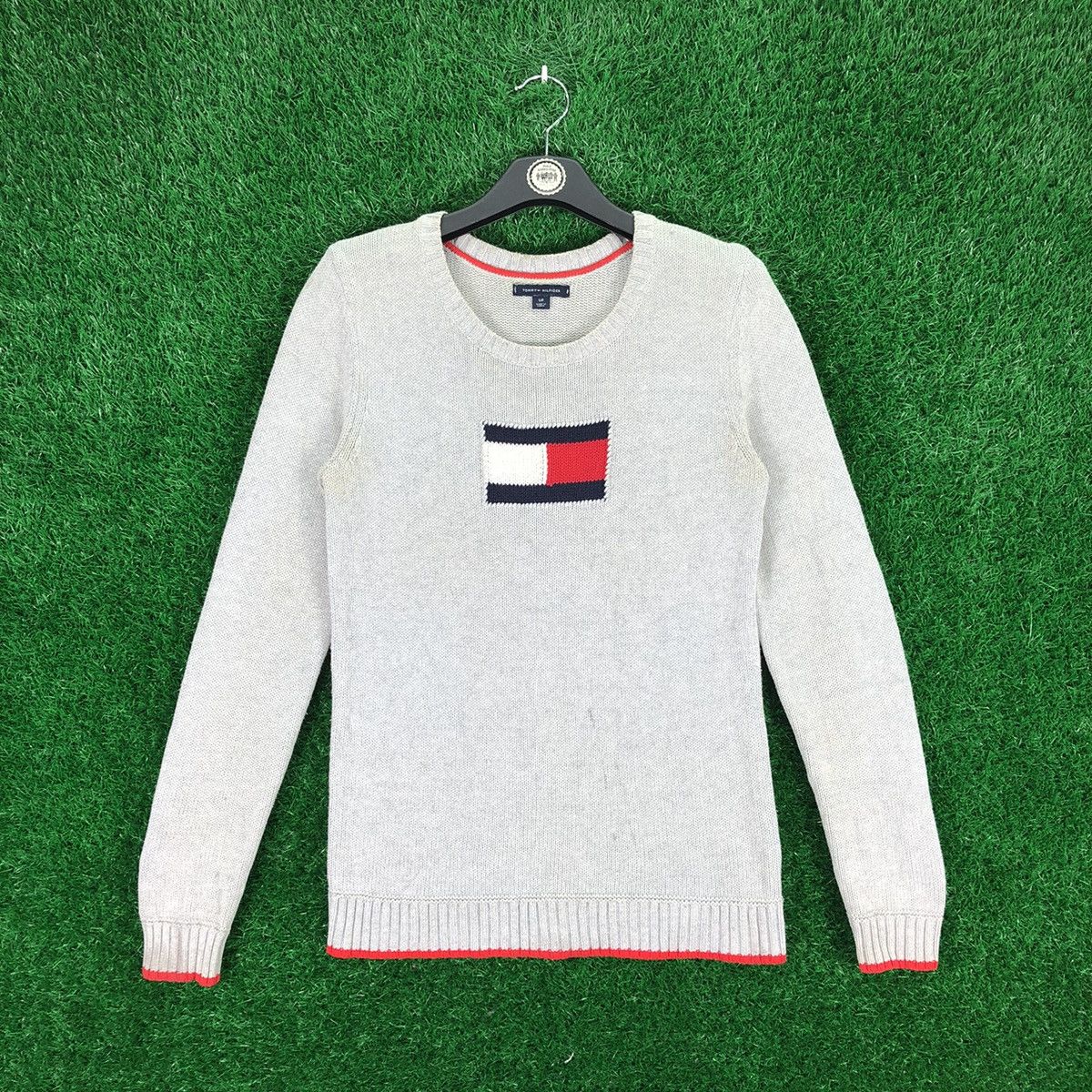 Tommy Hilfiger Vintage Tommy Hilfiger Big Logo Knitwear Size S / US 4 / IT 40 - 1 Thumbnail