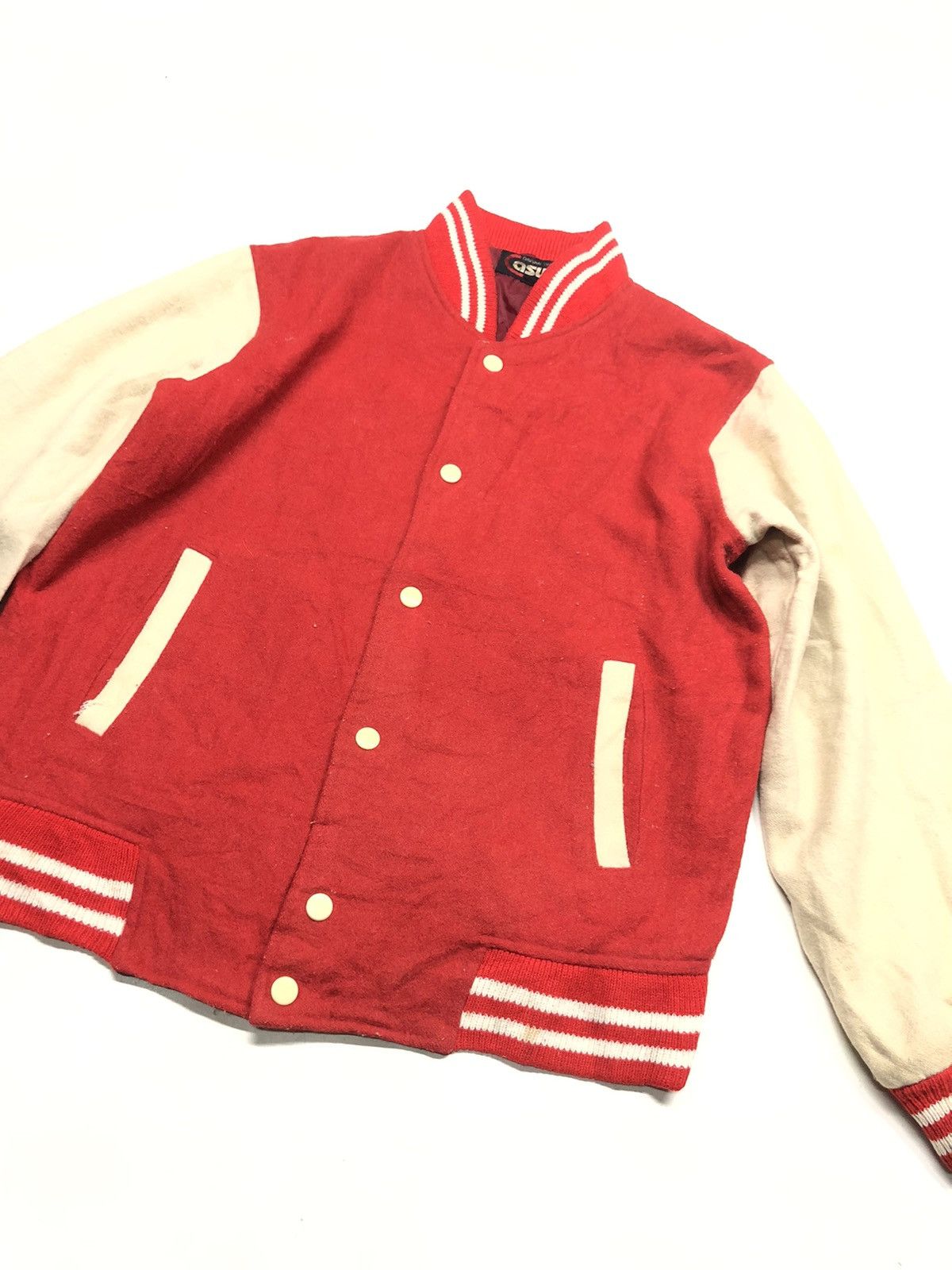 Other × Vintage VINTAGE ORIGINAL CASUAL MAN BLEND WOOL VARSITY JACKET Size US M / EU 48-50 / 2 - 2 Thumbnail